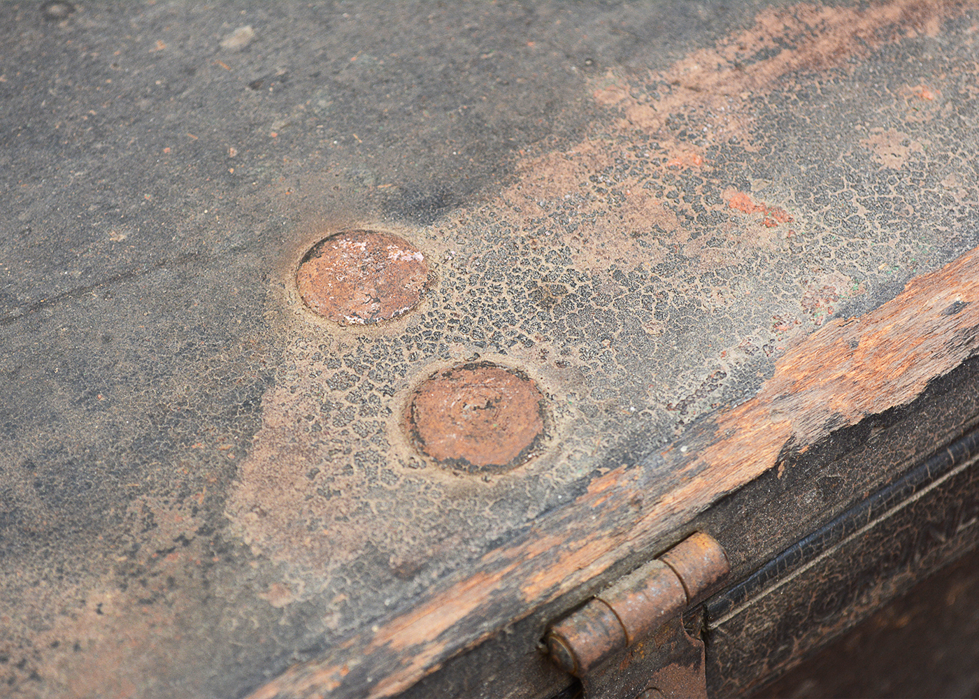 Antique Flat Top Trunk