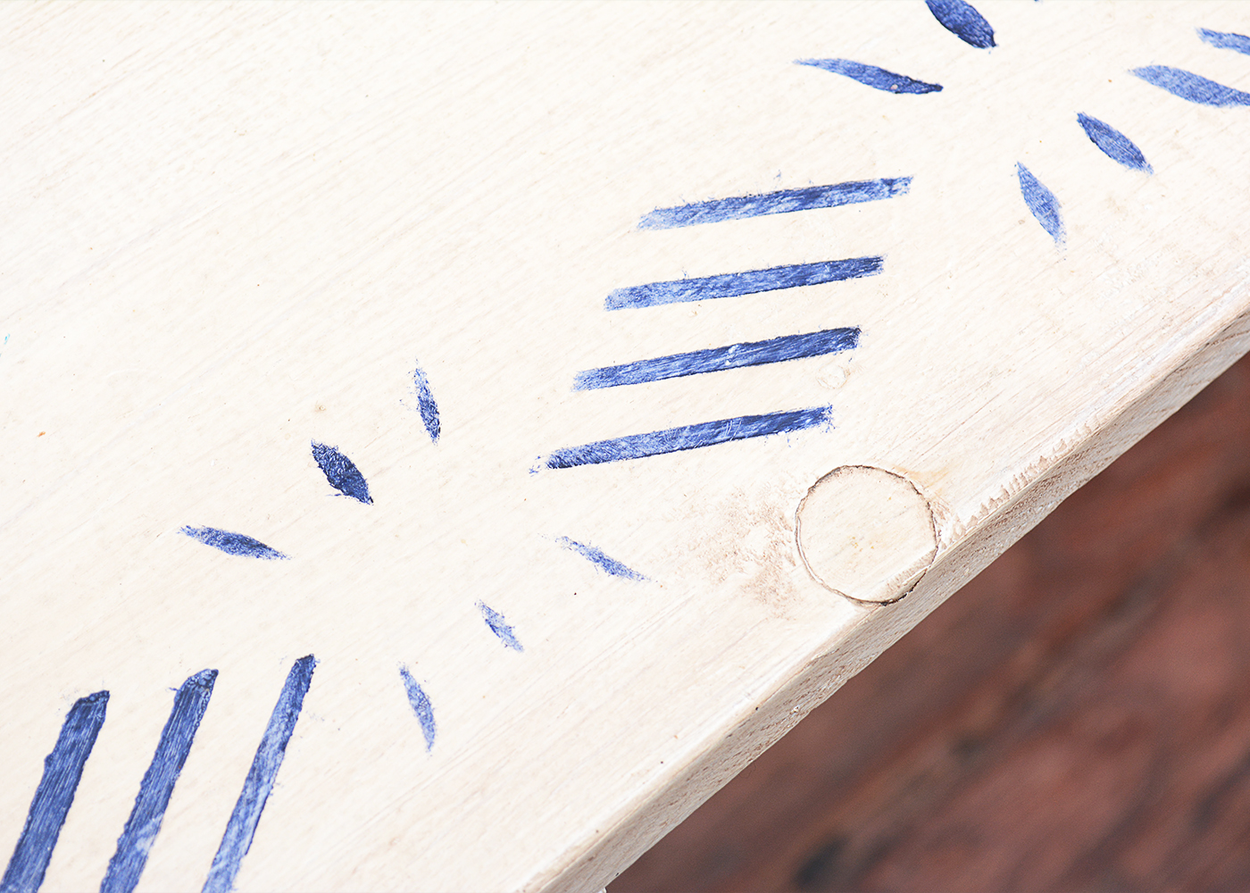 Repurposed Hand Painted Table