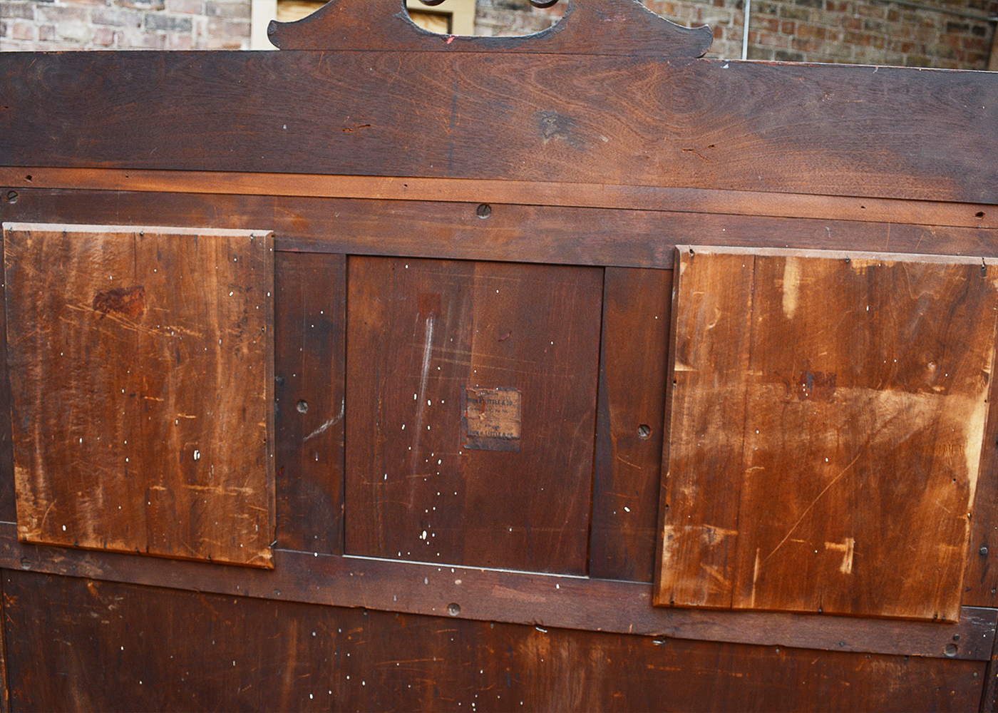Turn-of-the-Century Mahogany Bookcase Cabinet from J. H. Little & Co.