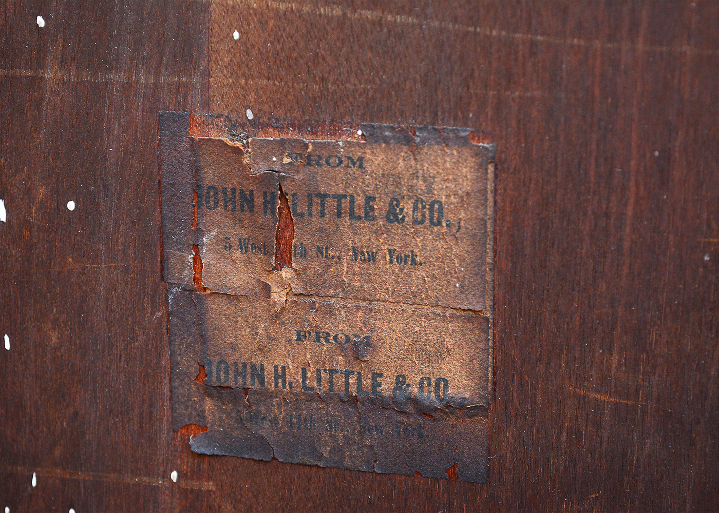 Turn-of-the-Century Mahogany Bookcase Cabinet from J. H. Little & Co.