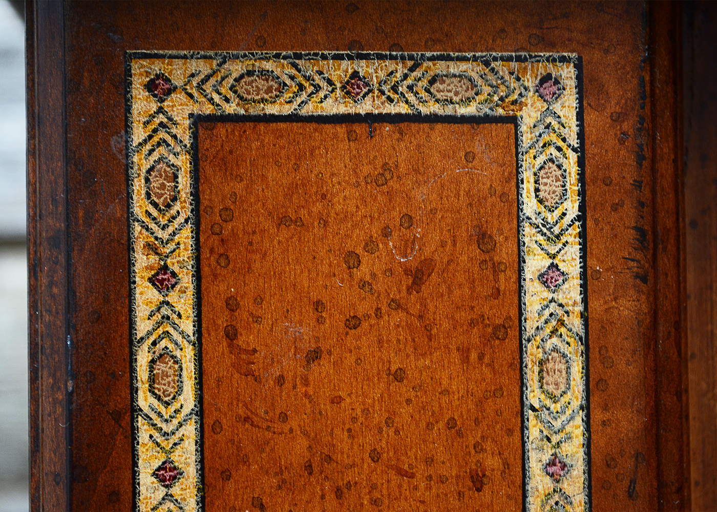 Vintage Console Cabinet With Marble Top