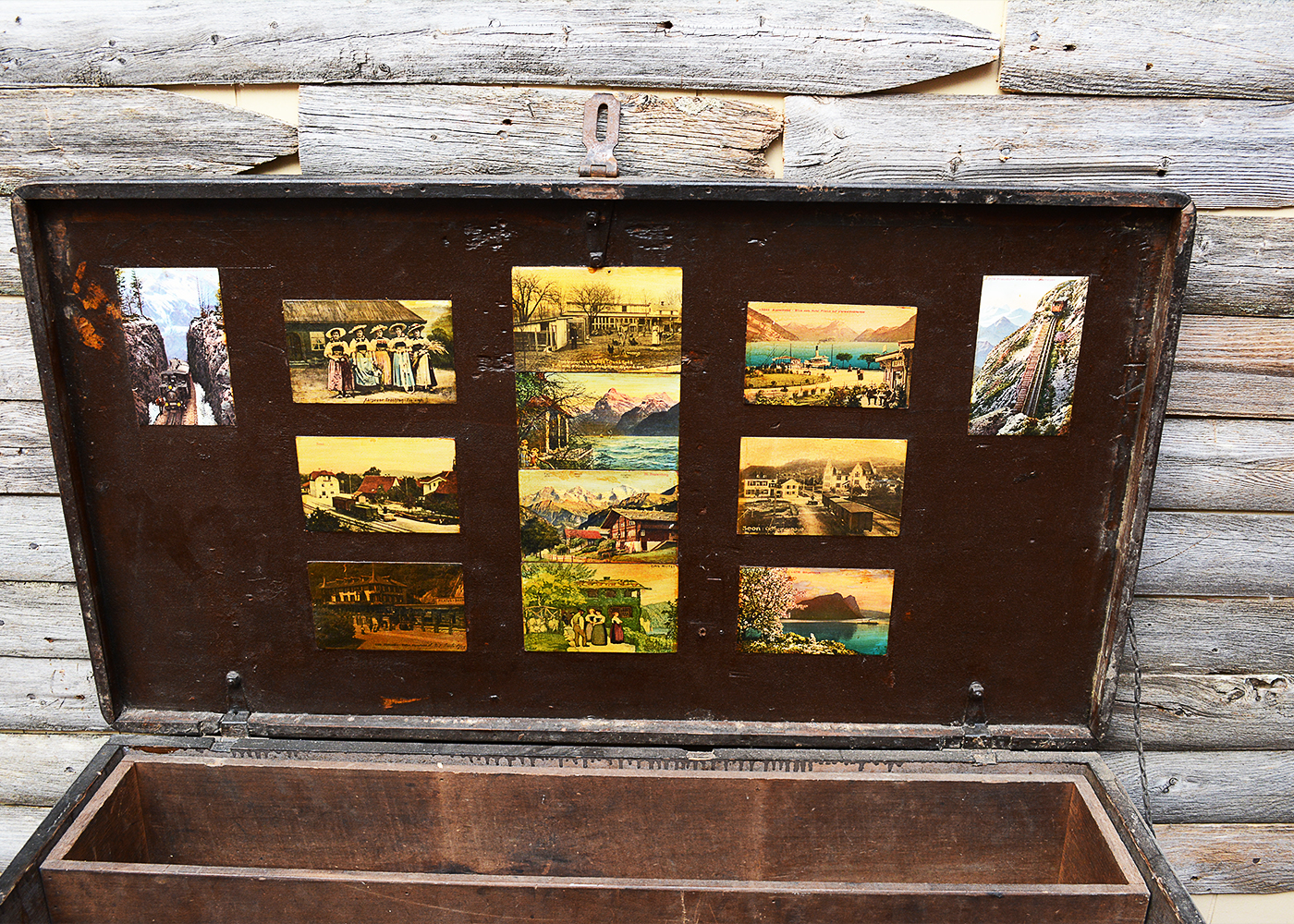 Antique Flat Top Trunk