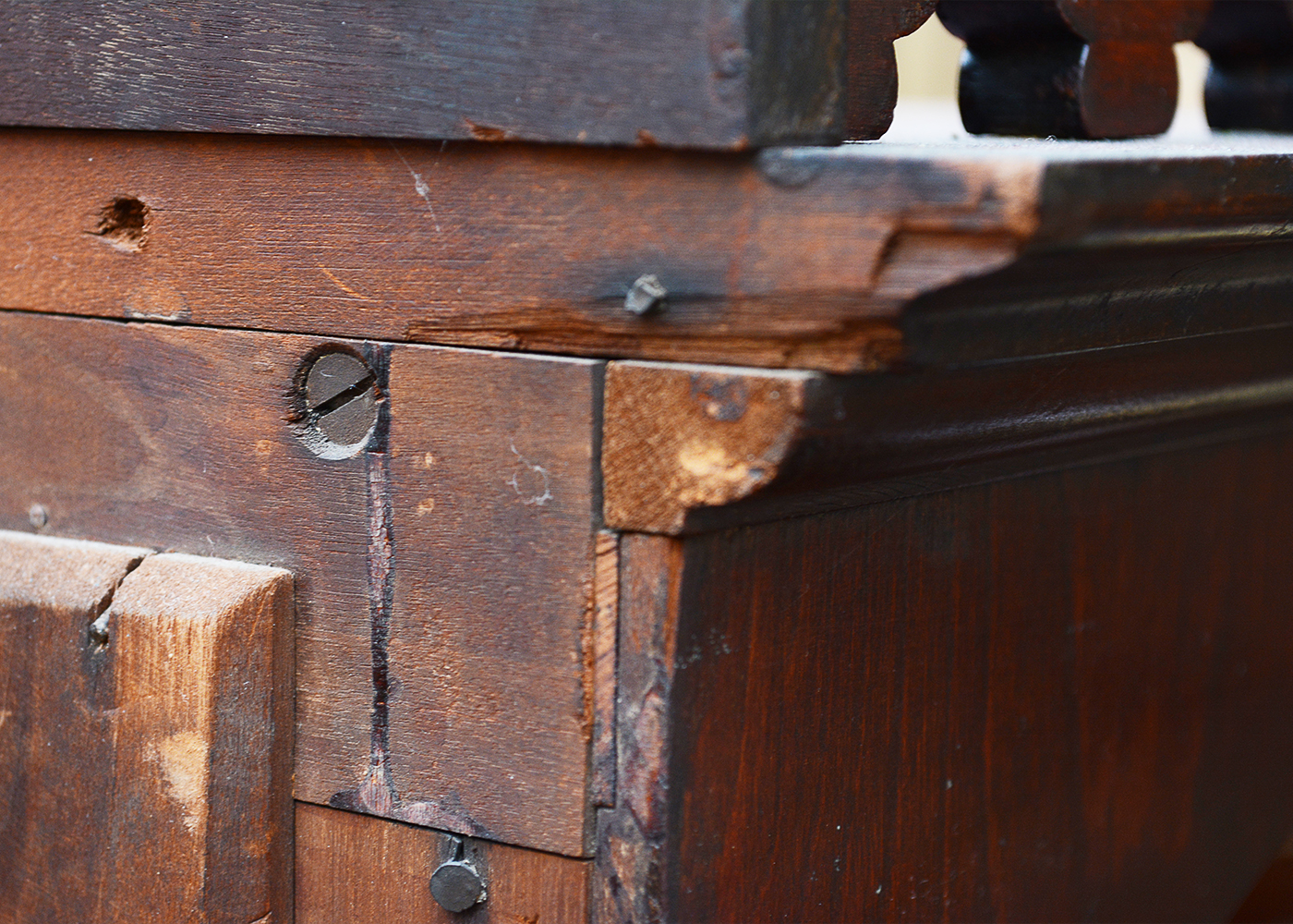 Turn-of-the-Century Mahogany Bookcase Cabinet from J. H. Little & Co.