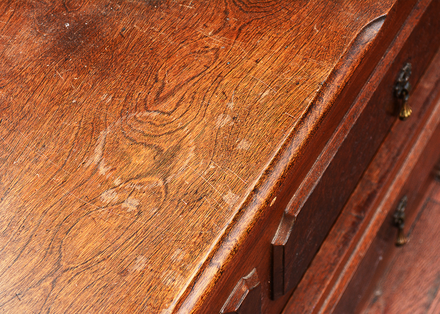 Antique Victorian Style Vanity Dresser With Mirror