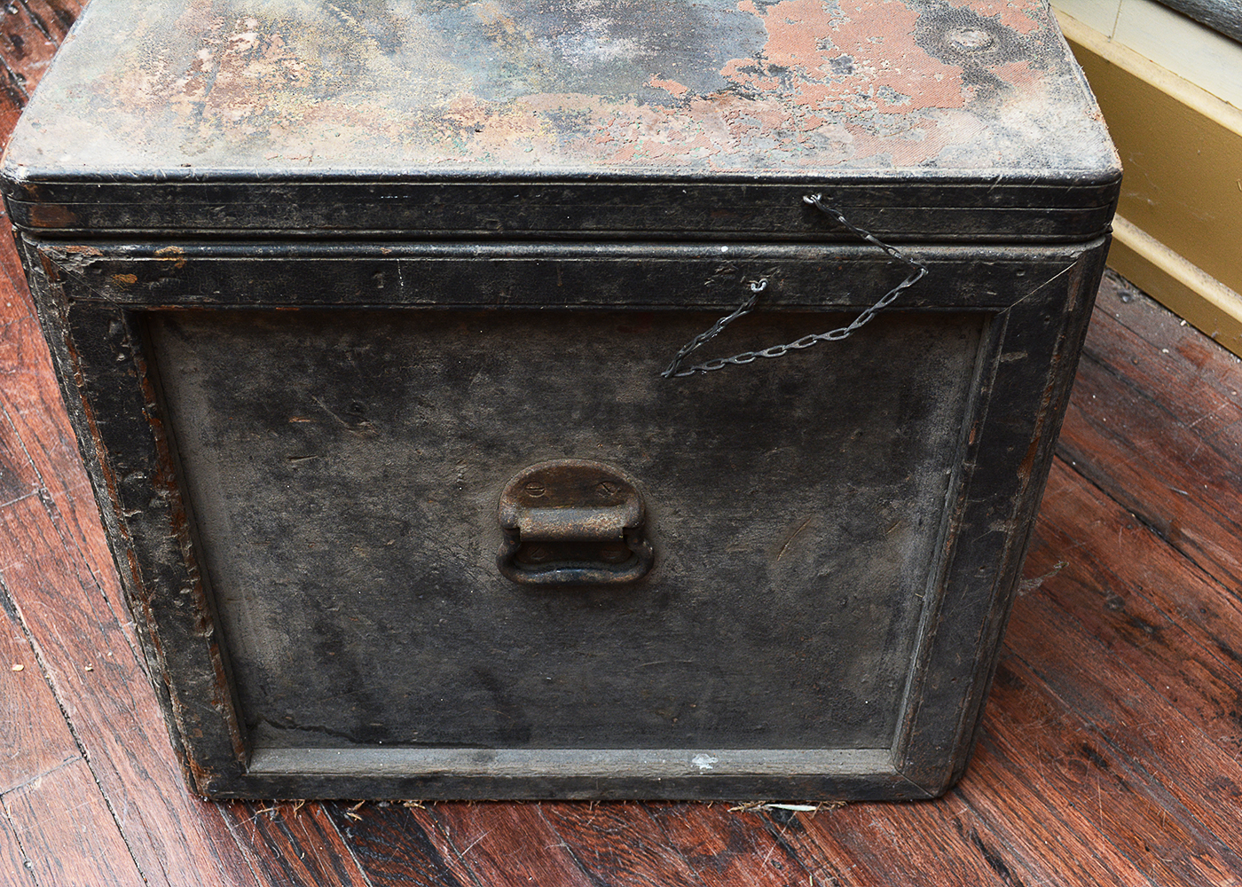 Antique Flat Top Trunk