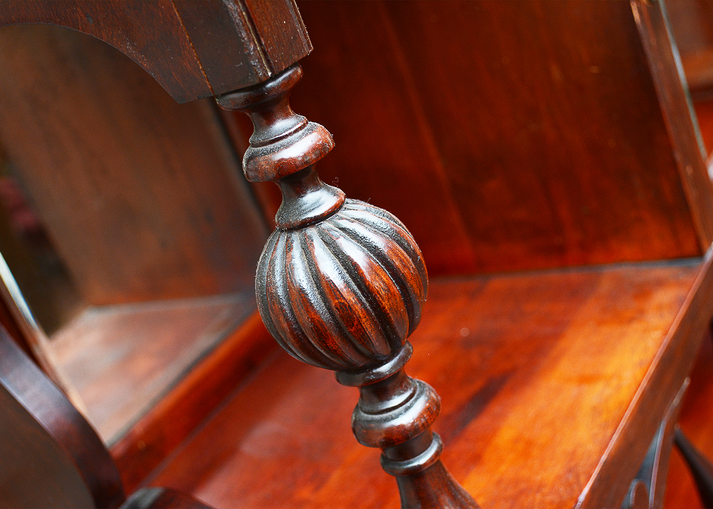 Turn-of-the-Century Mahogany Bookcase Cabinet from J. H. Little & Co.