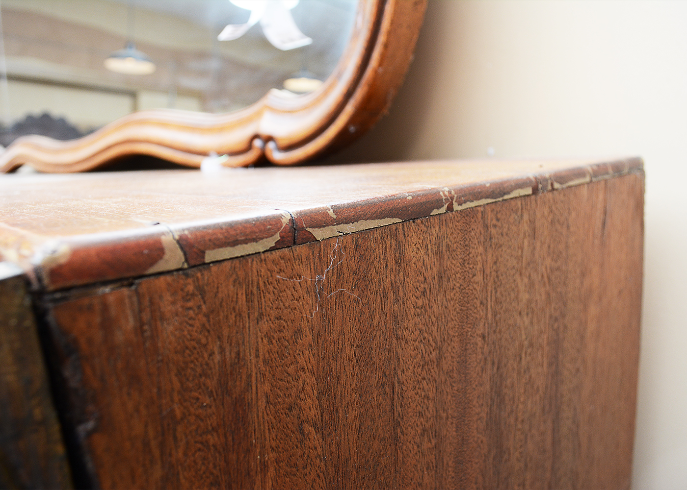 Vintage Bookcase With Lion Head Accents