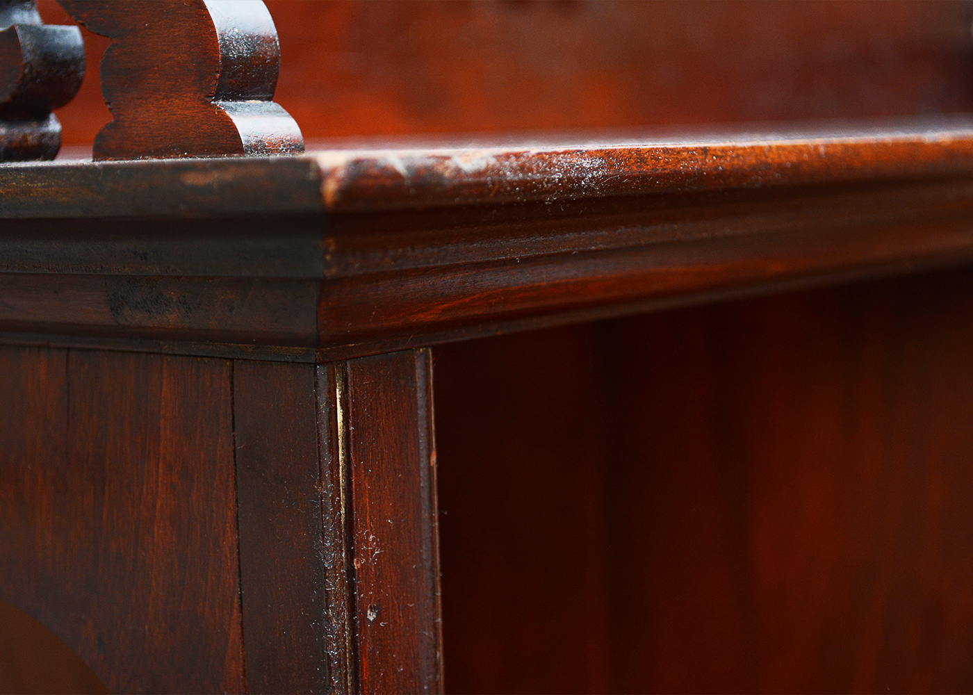 Turn-of-the-Century Mahogany Bookcase Cabinet from J. H. Little & Co.