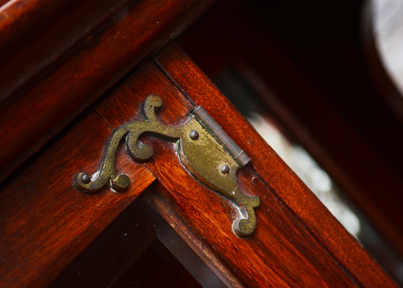 Turn-of-the-Century Mahogany Bookcase Cabinet from J. H. Little & Co.
