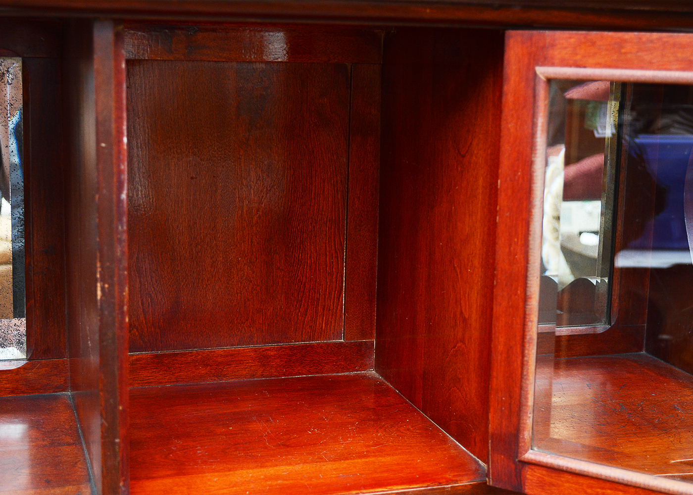 Turn-of-the-Century Mahogany Bookcase Cabinet from J. H. Little & Co.