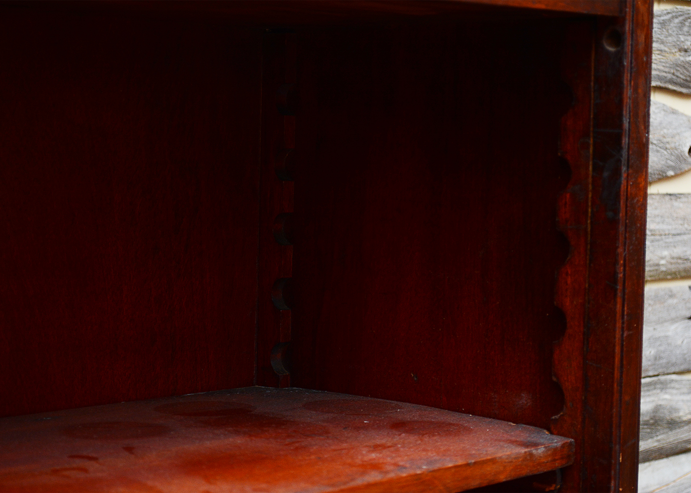 Turn-of-the-Century Mahogany Bookcase Cabinet from J. H. Little & Co.
