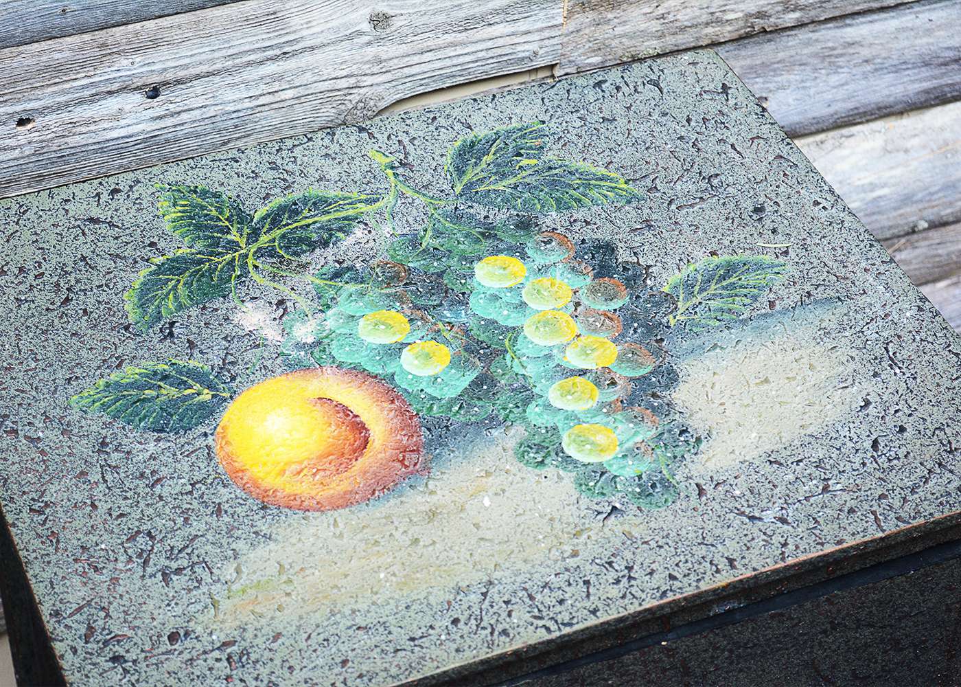 Hand Painted Side Cabinet