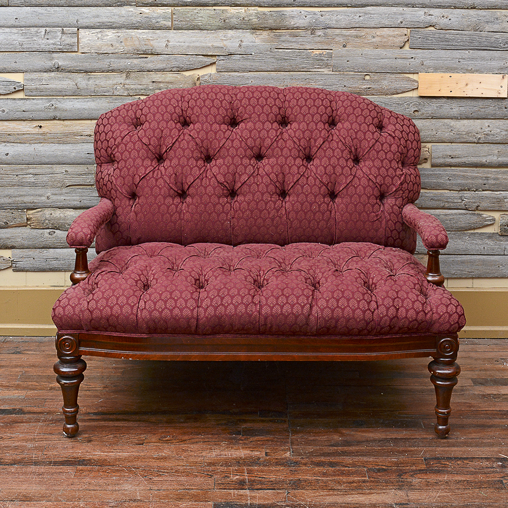 Antique Upholstered Settee