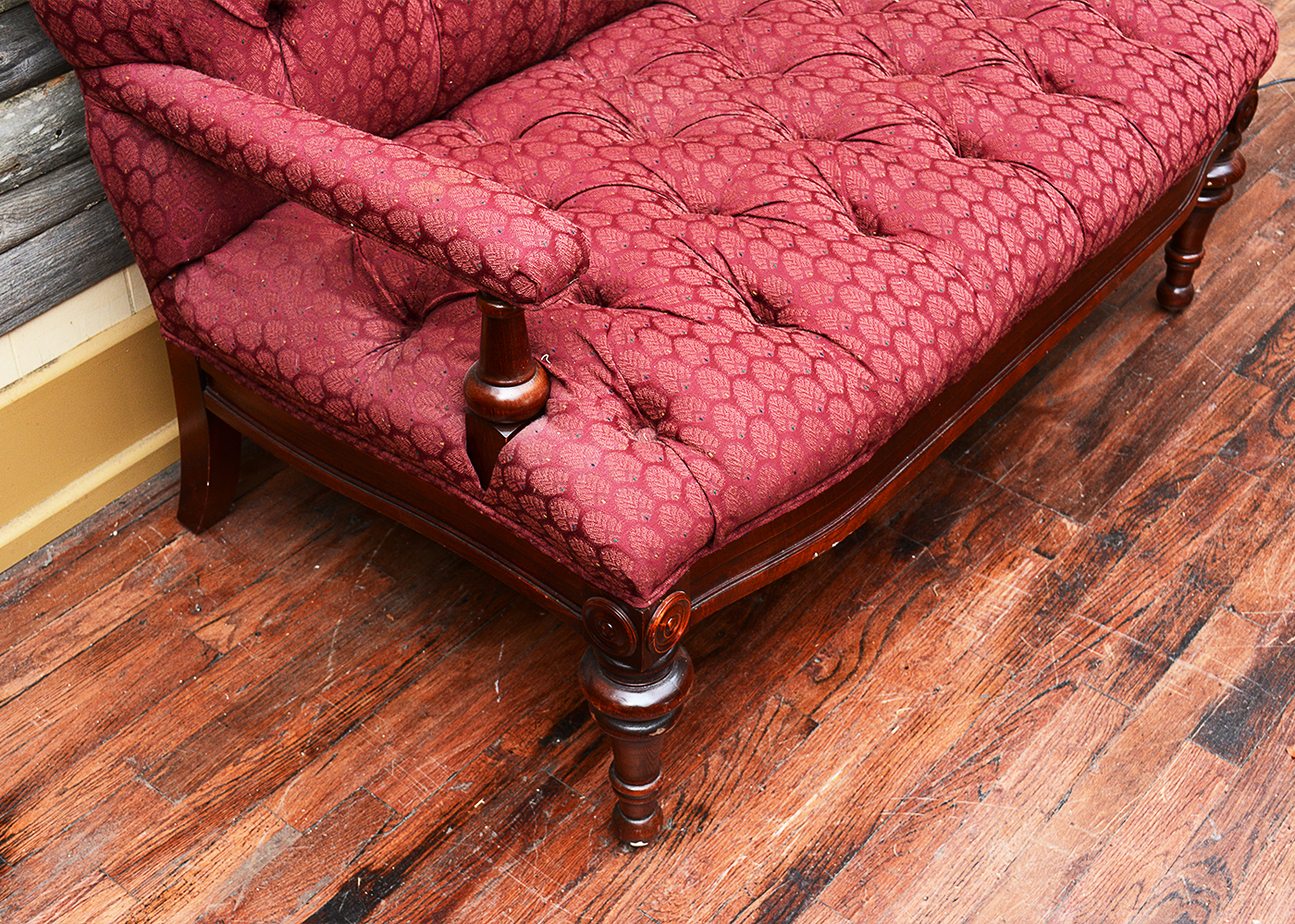 Antique Upholstered Settee