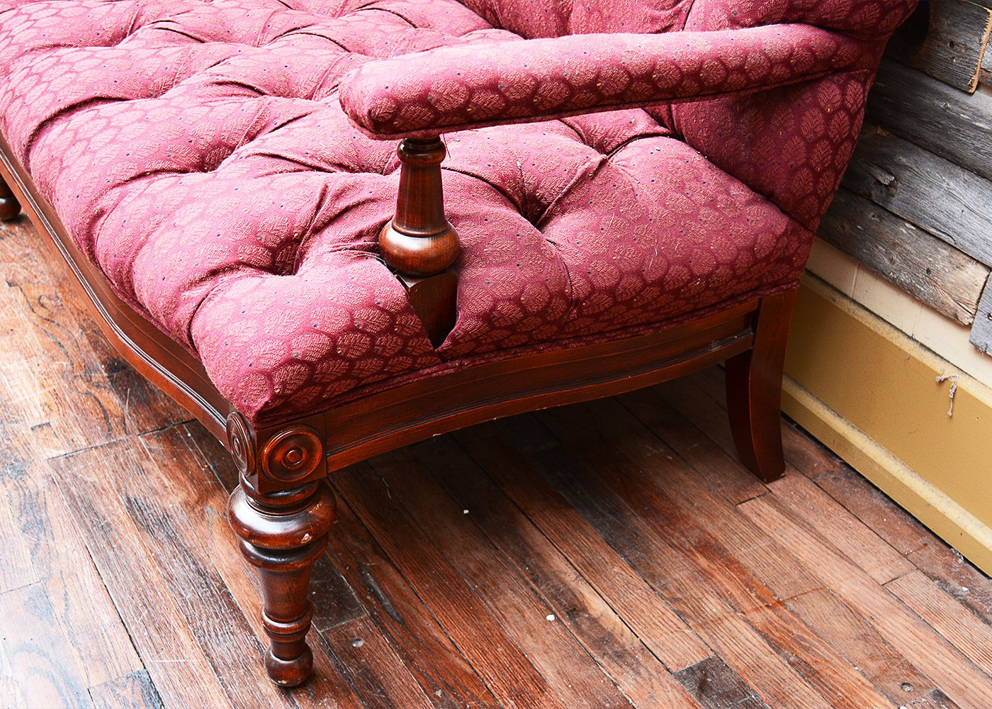 Antique Upholstered Settee