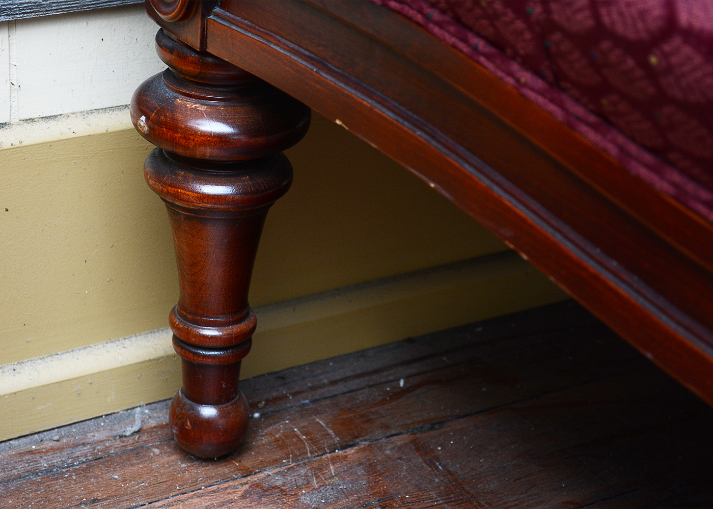 Antique Upholstered Settee