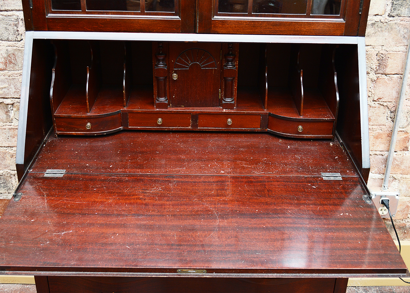 Vintage Maddox Colonial Revival-Style Secretary Desk