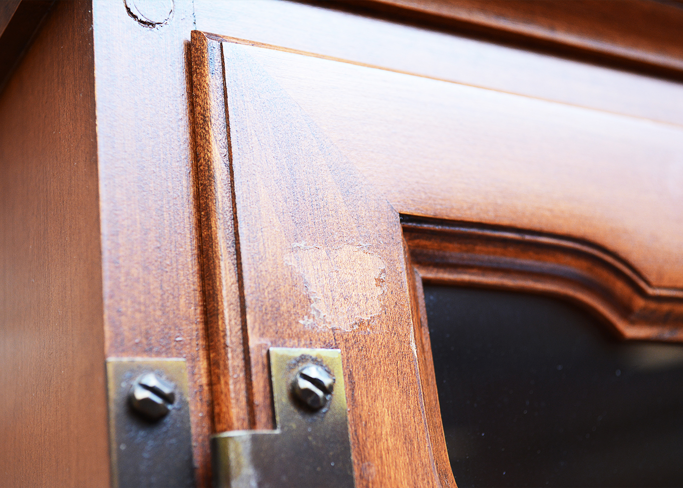 Vintage Tell City Maple Buffet with China Cabinet