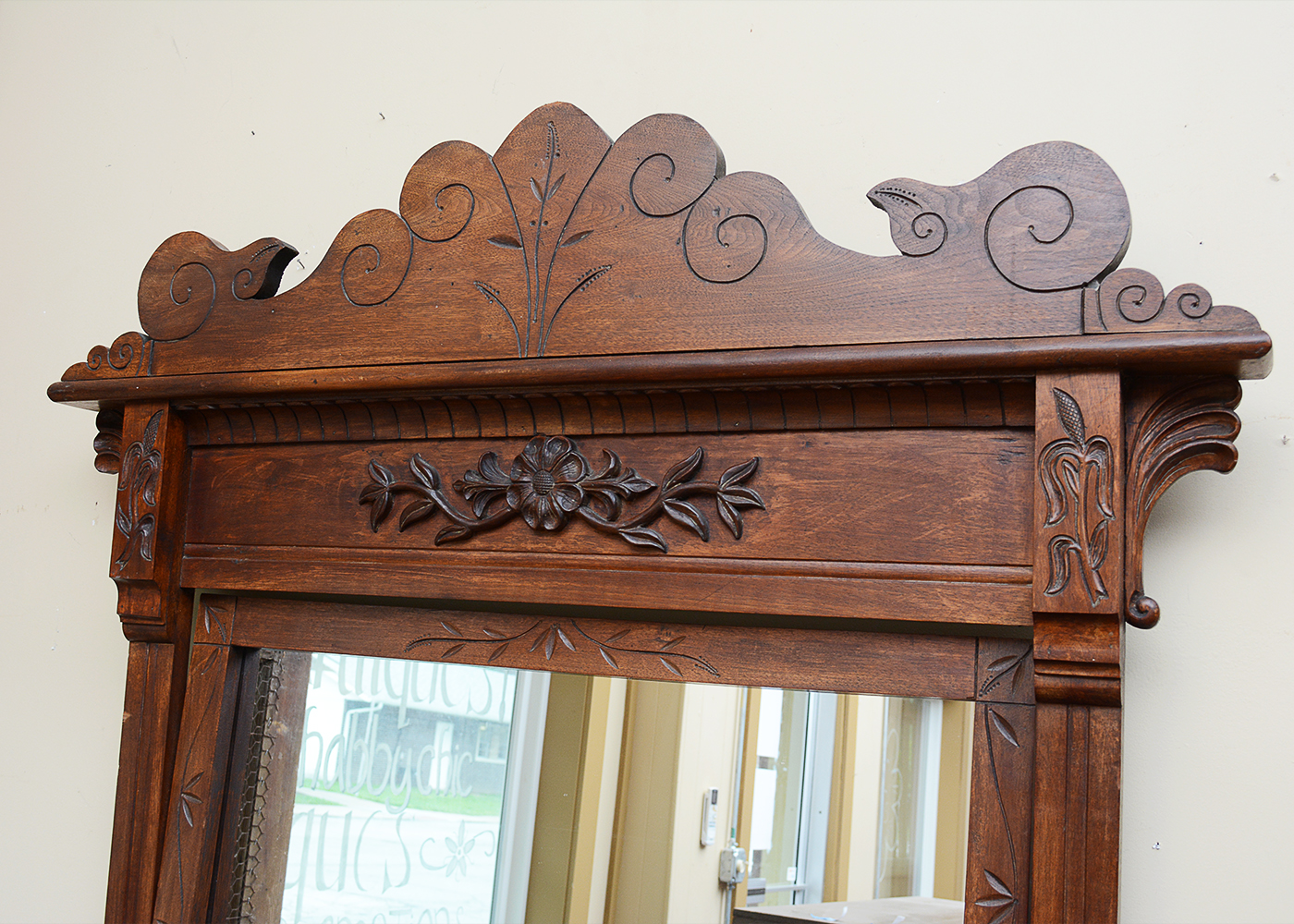 Victorian Eastlake Style Dresser With Mirror