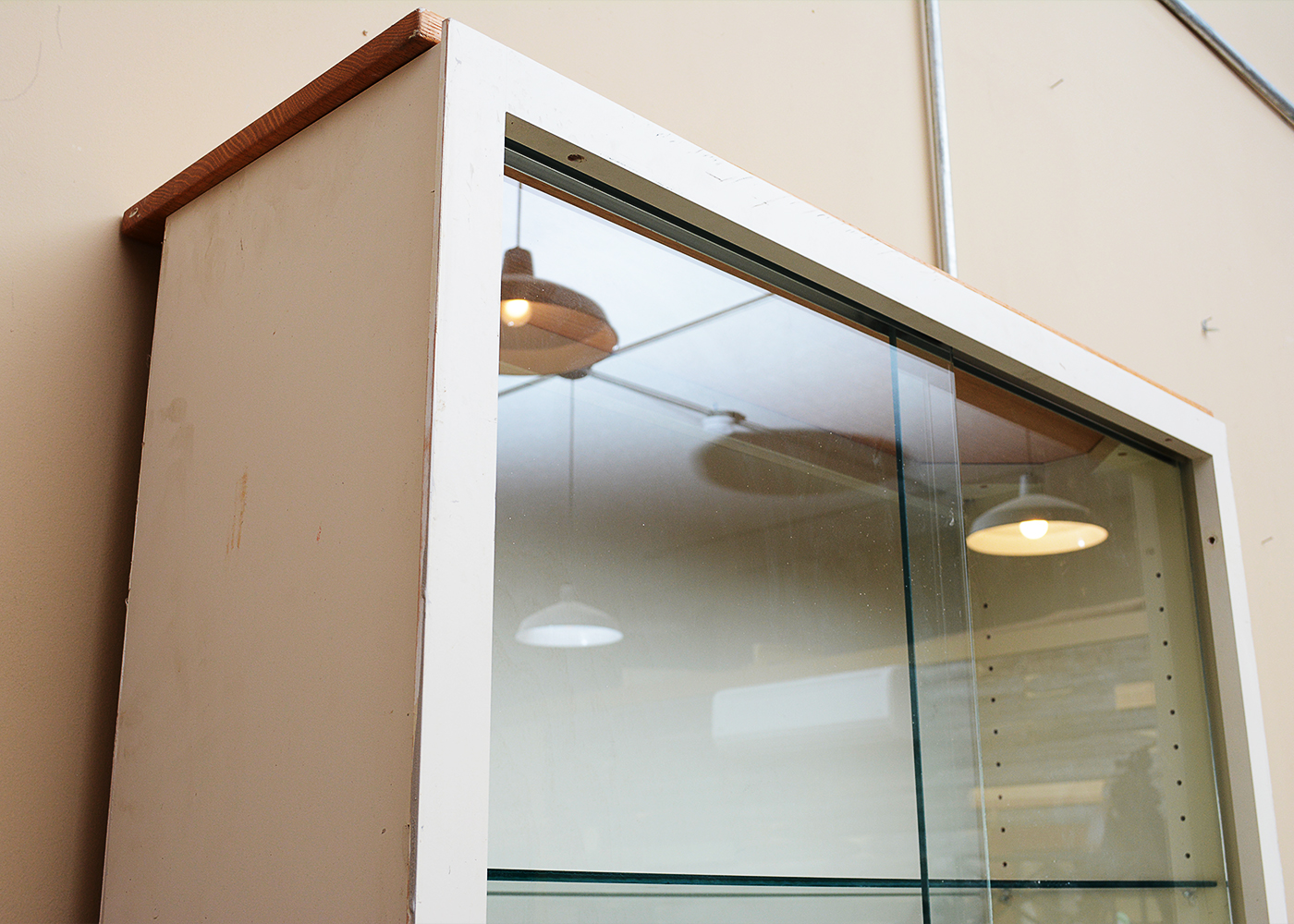 Contemporary Glass Fronted Stackable Cabinets