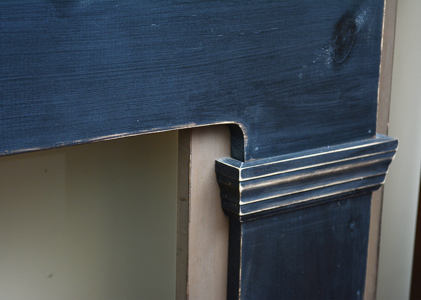 Painted Pine Mantel