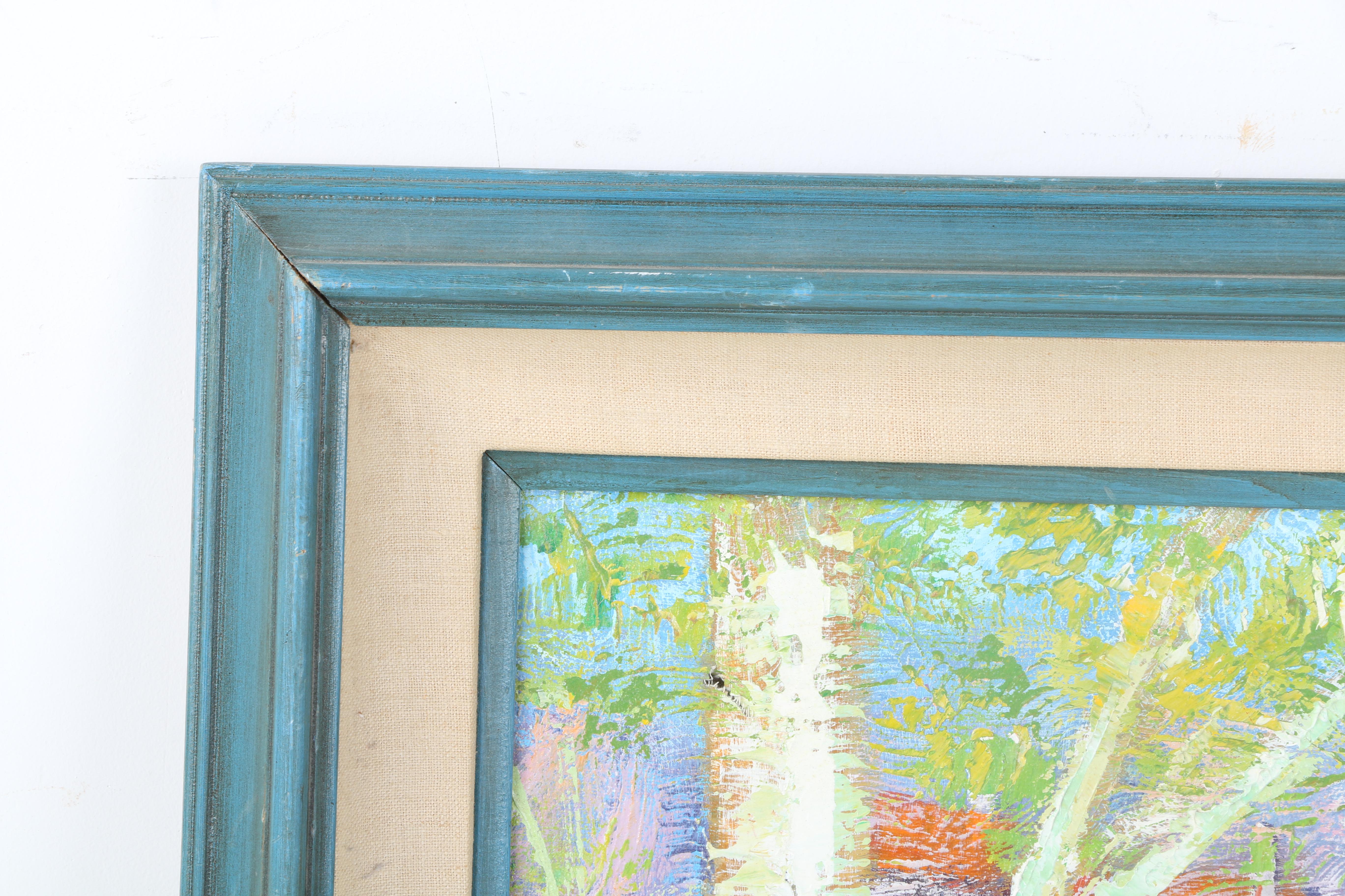 Van Der Leer Oil Painting of Group Outing