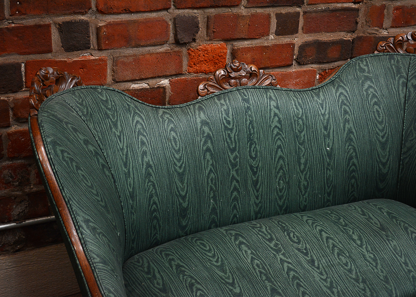 Antique Victorian Upholstered Settee