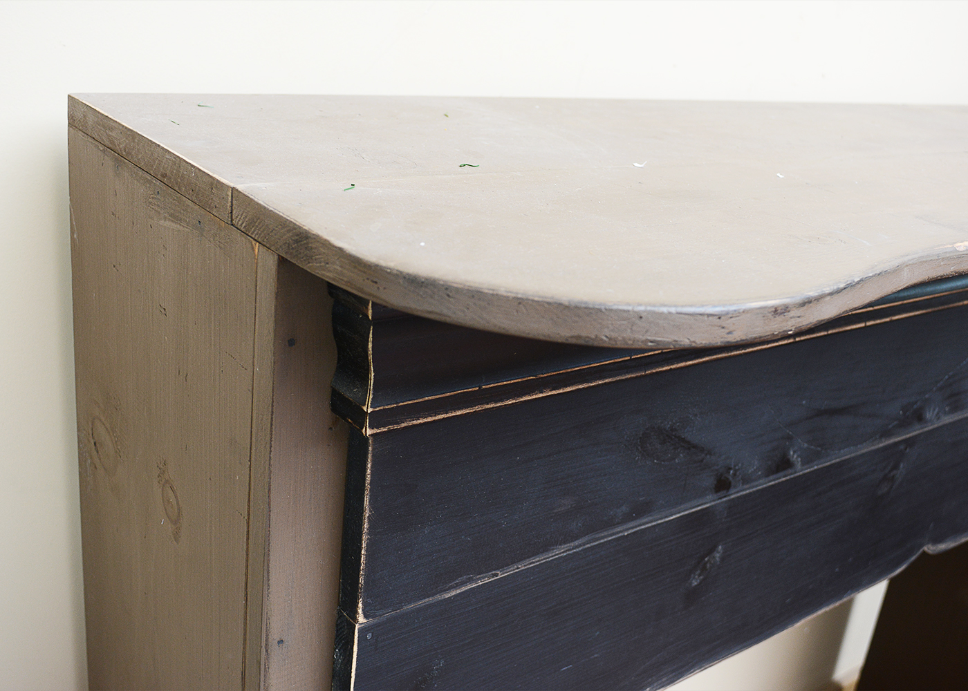 Painted Pine Mantel