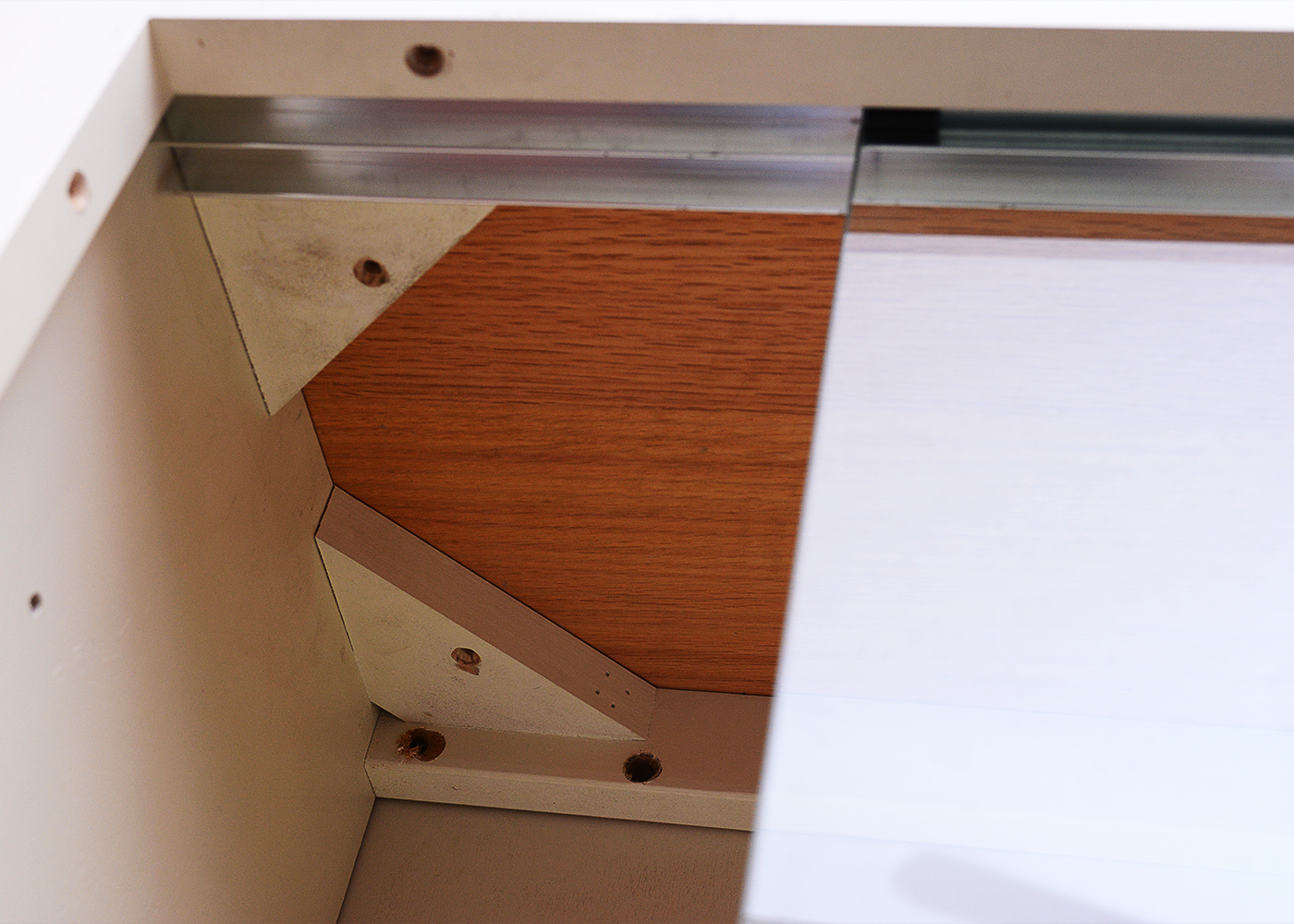 Contemporary Glass Fronted Stackable Cabinets