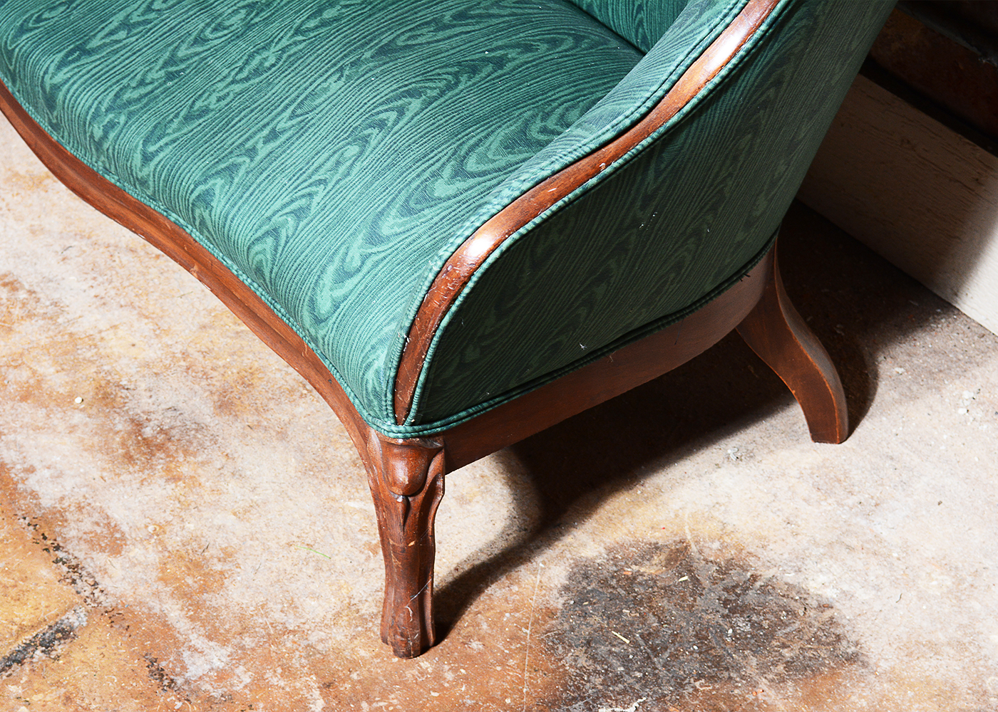 Antique Victorian Upholstered Settee