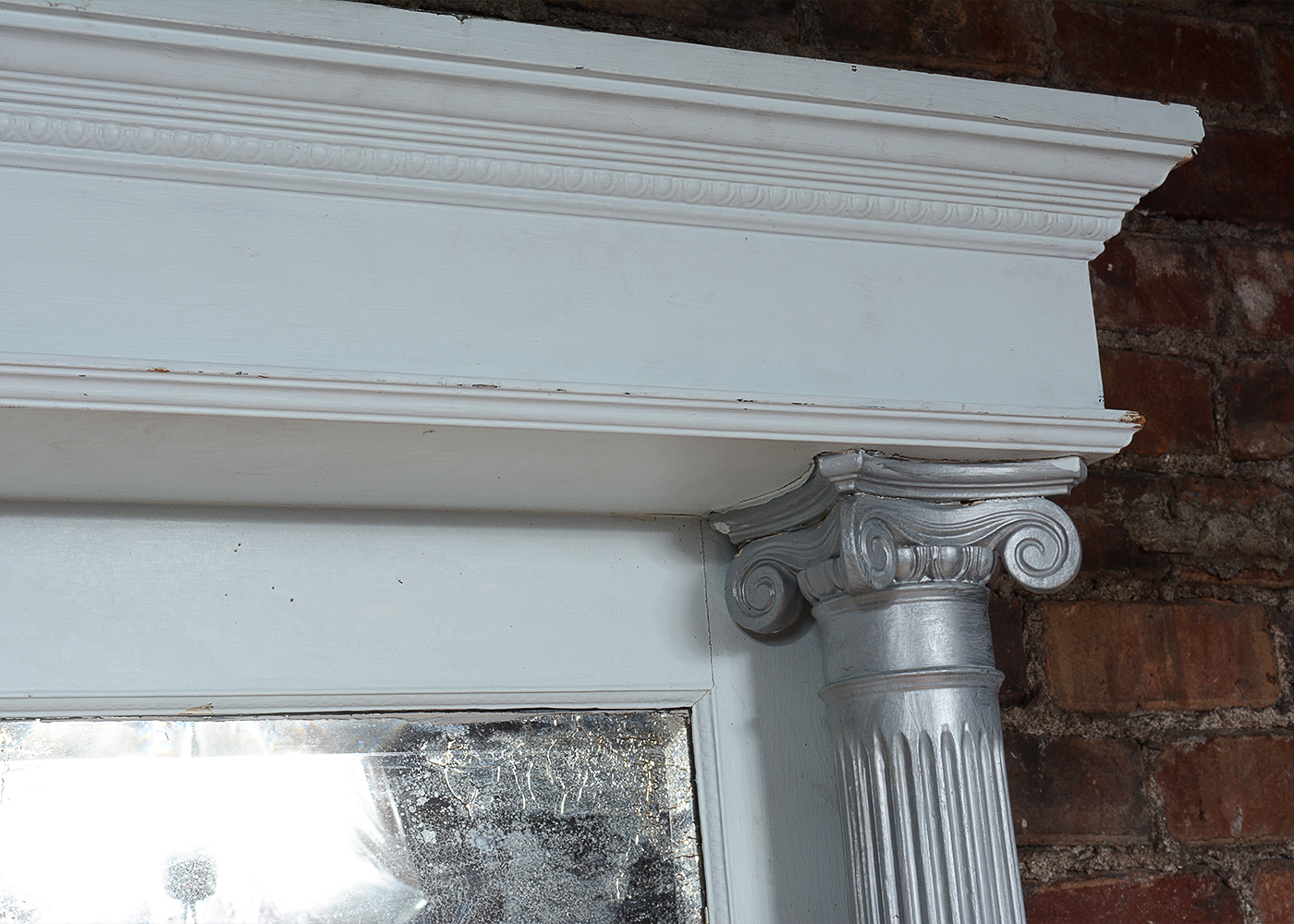 Decorative Fireplace Mantel With Mirror