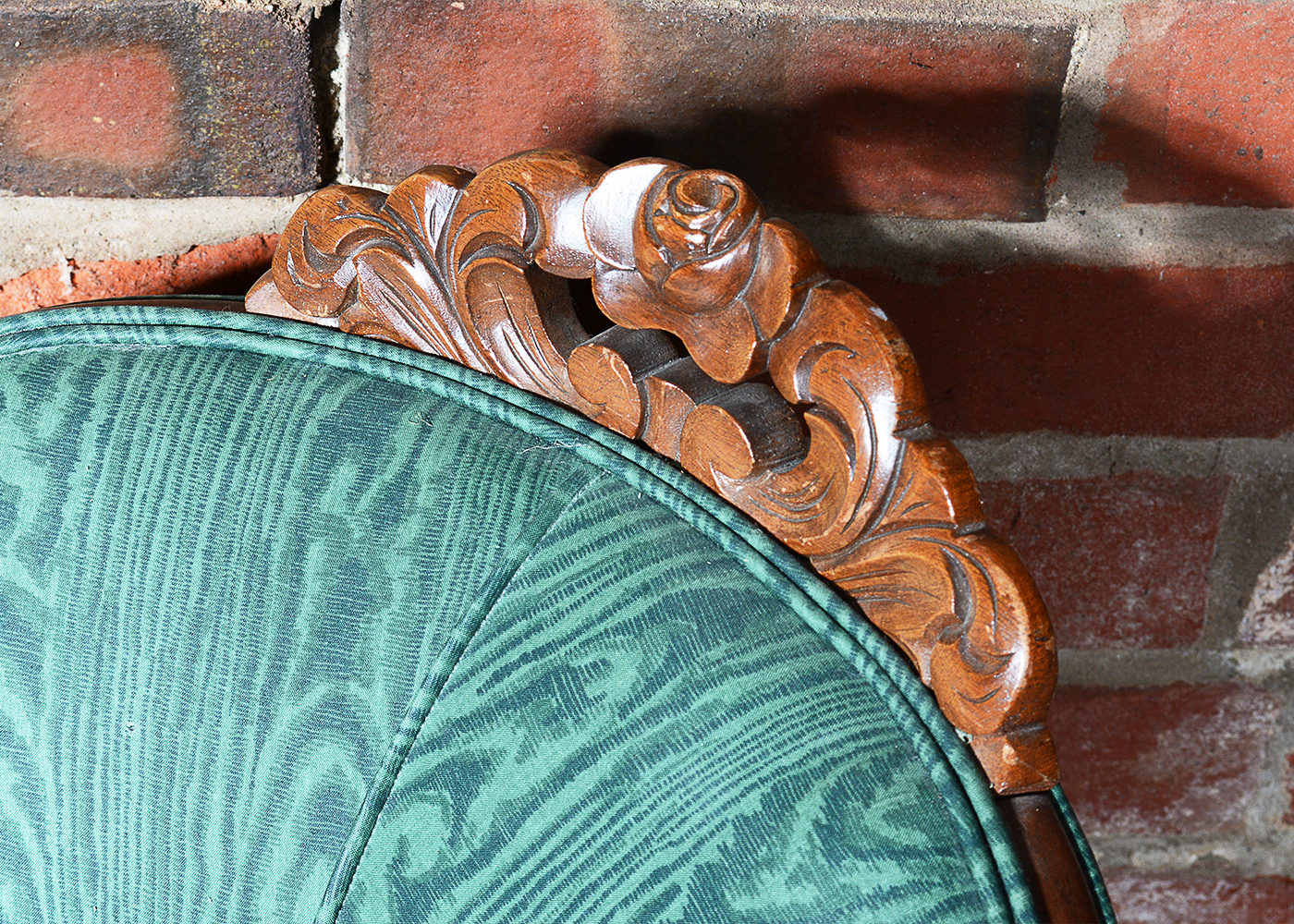 Antique Victorian Upholstered Settee