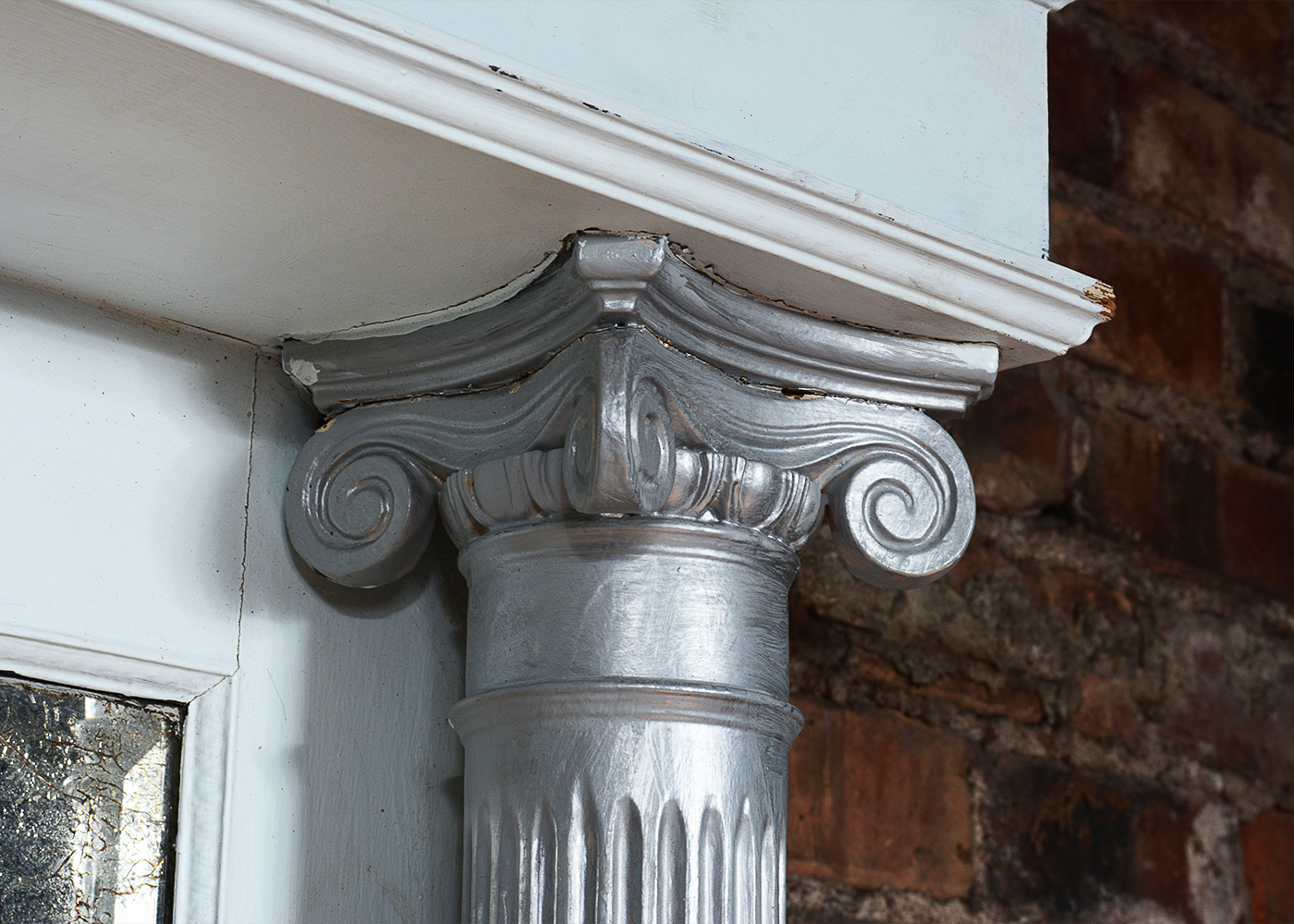 Decorative Fireplace Mantel With Mirror