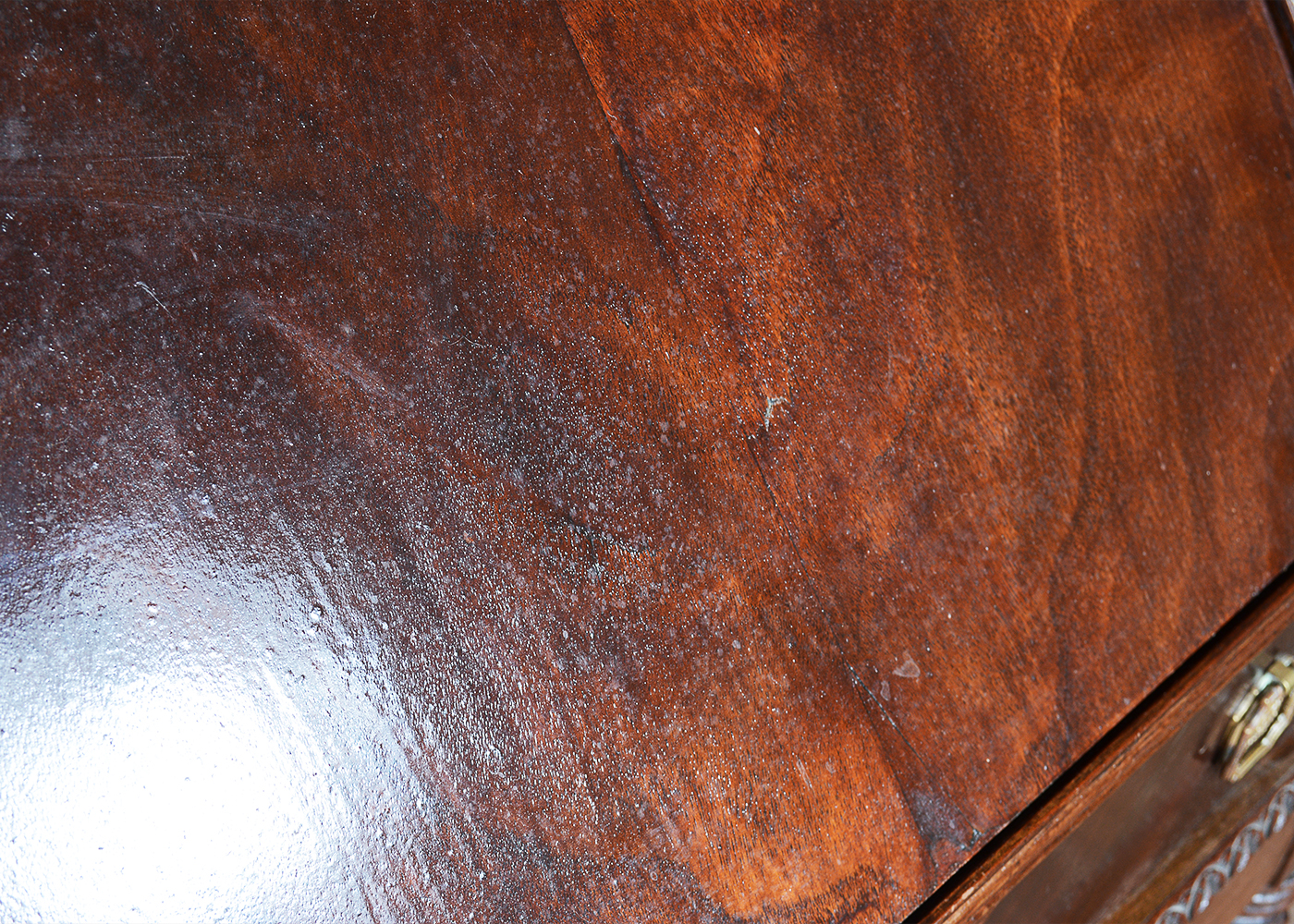 Early 20th Century Colonial Manufacturing Co. Mahogany Secretary Desk