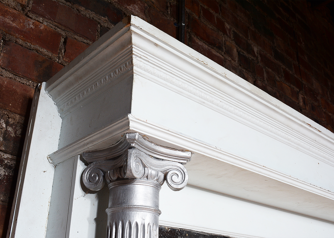 Decorative Fireplace Mantel With Mirror