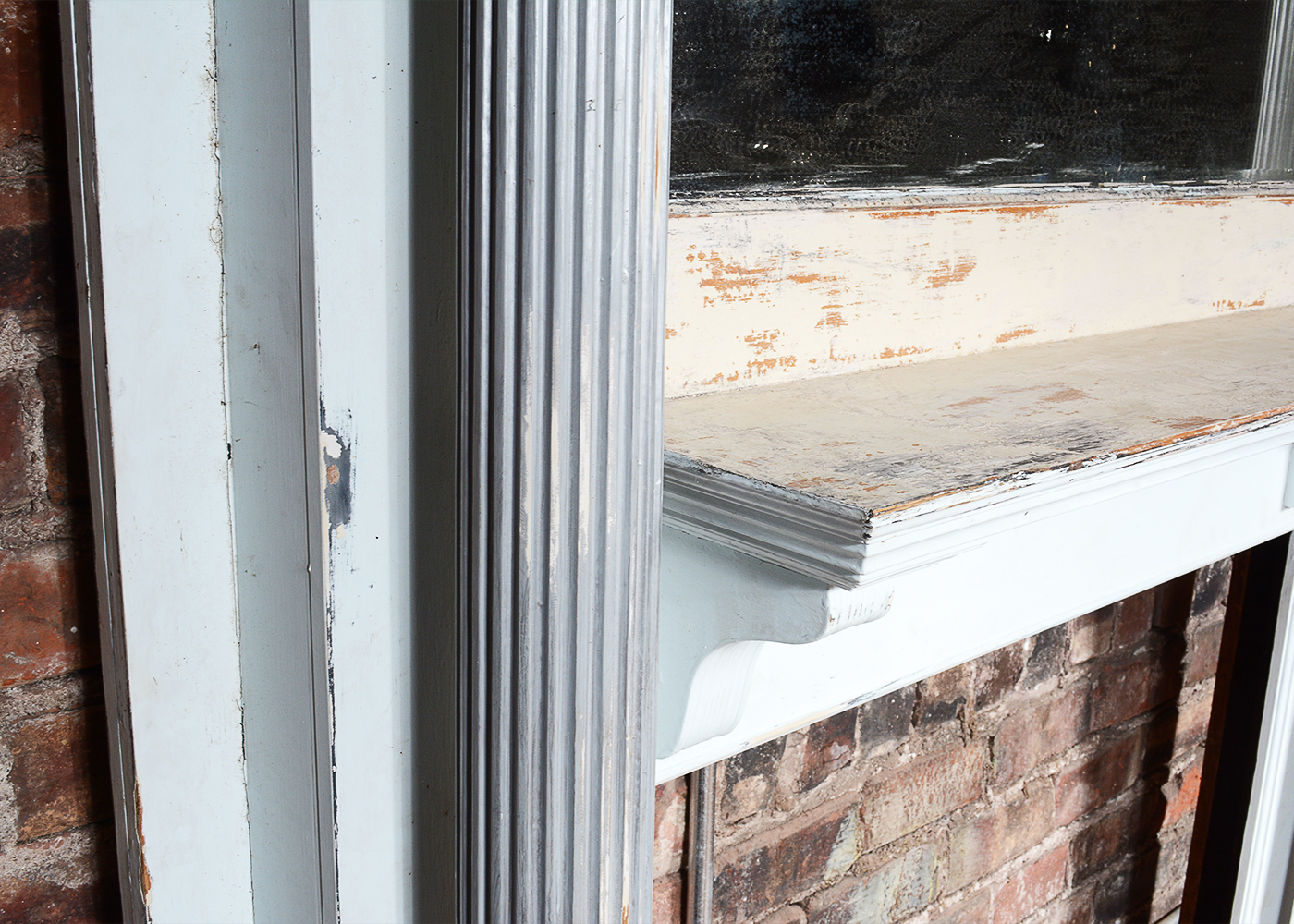 Decorative Fireplace Mantel With Mirror