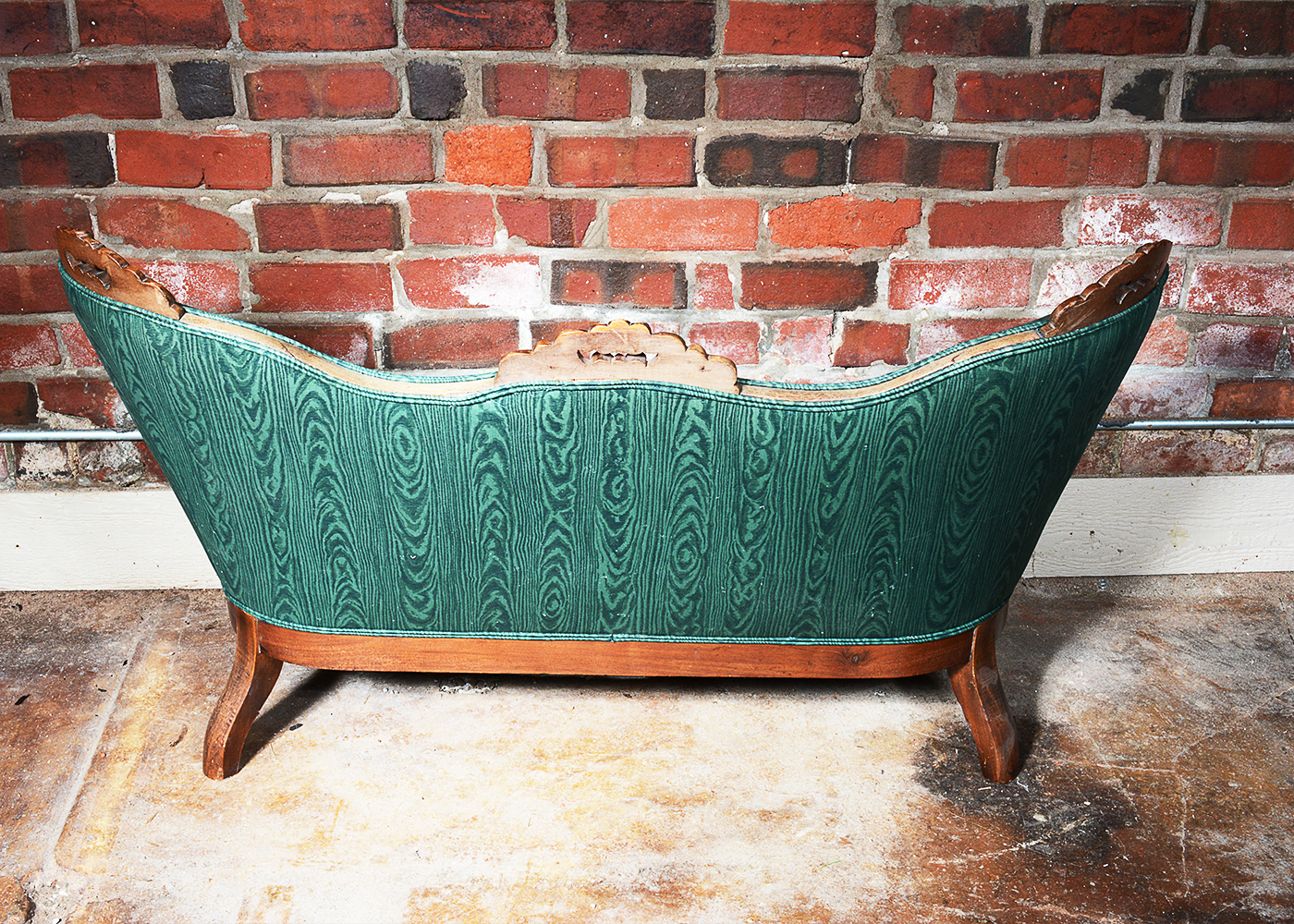 Antique Victorian Upholstered Settee