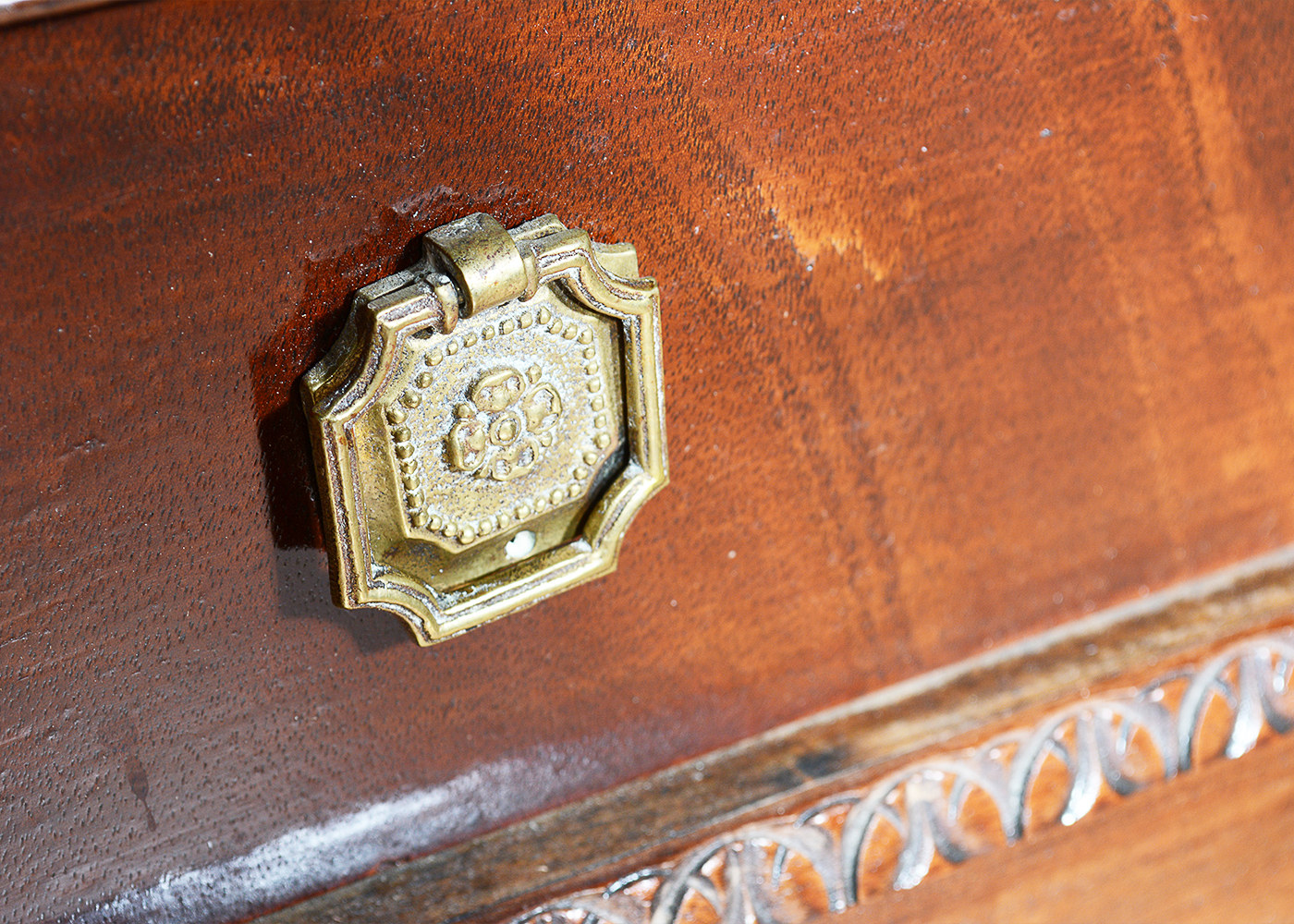 Early 20th Century Colonial Manufacturing Co. Mahogany Secretary Desk