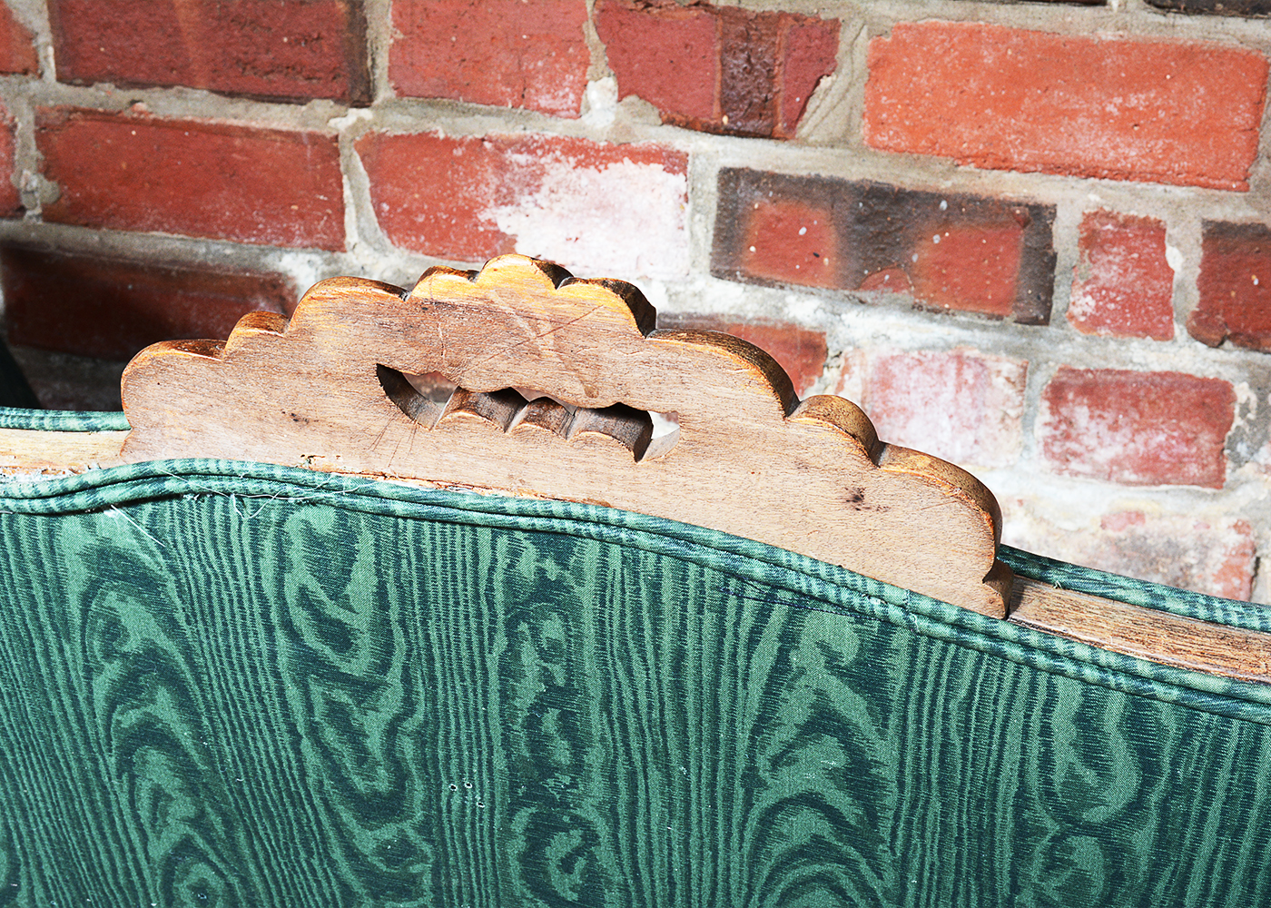 Antique Victorian Upholstered Settee