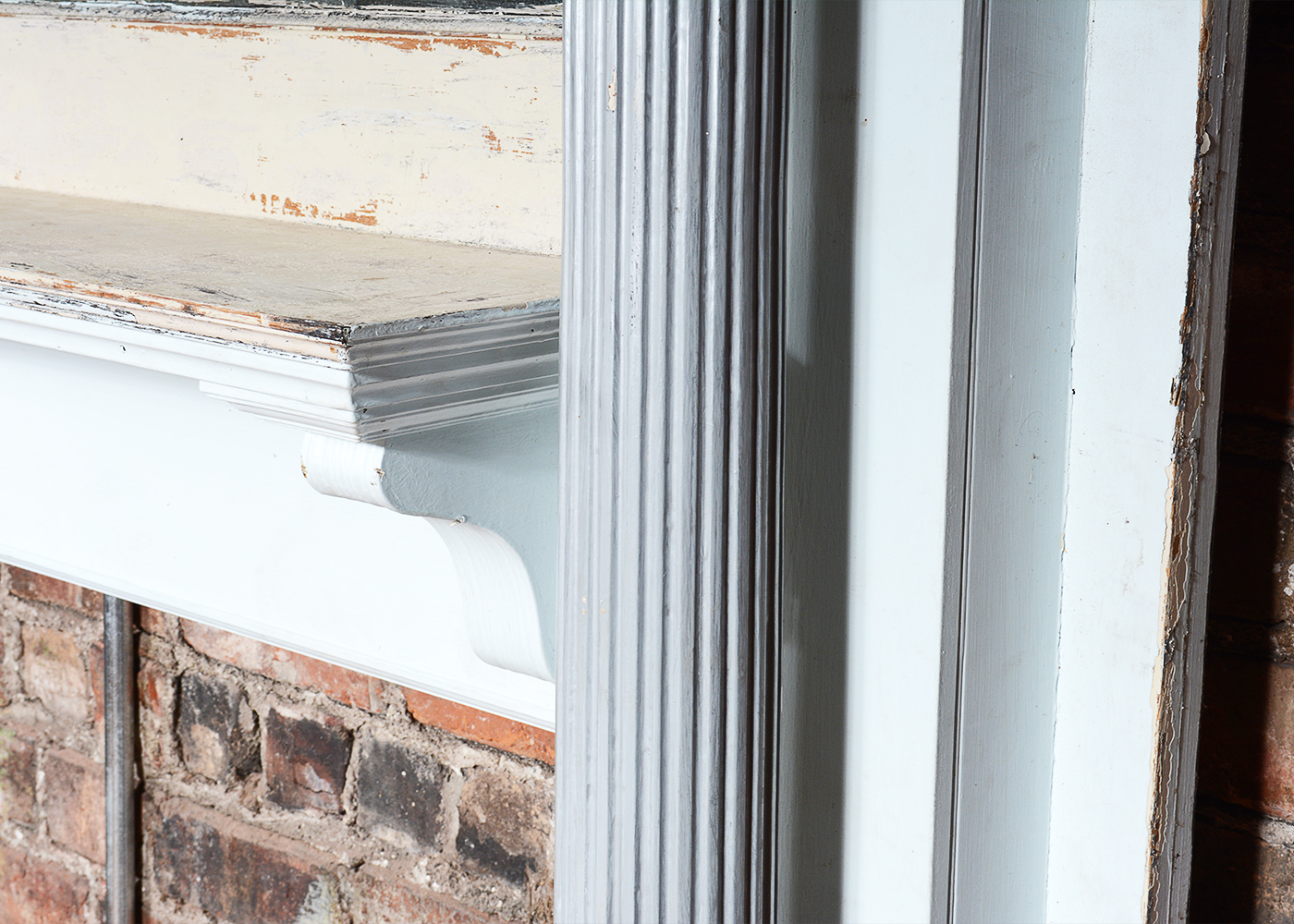 Decorative Fireplace Mantel With Mirror