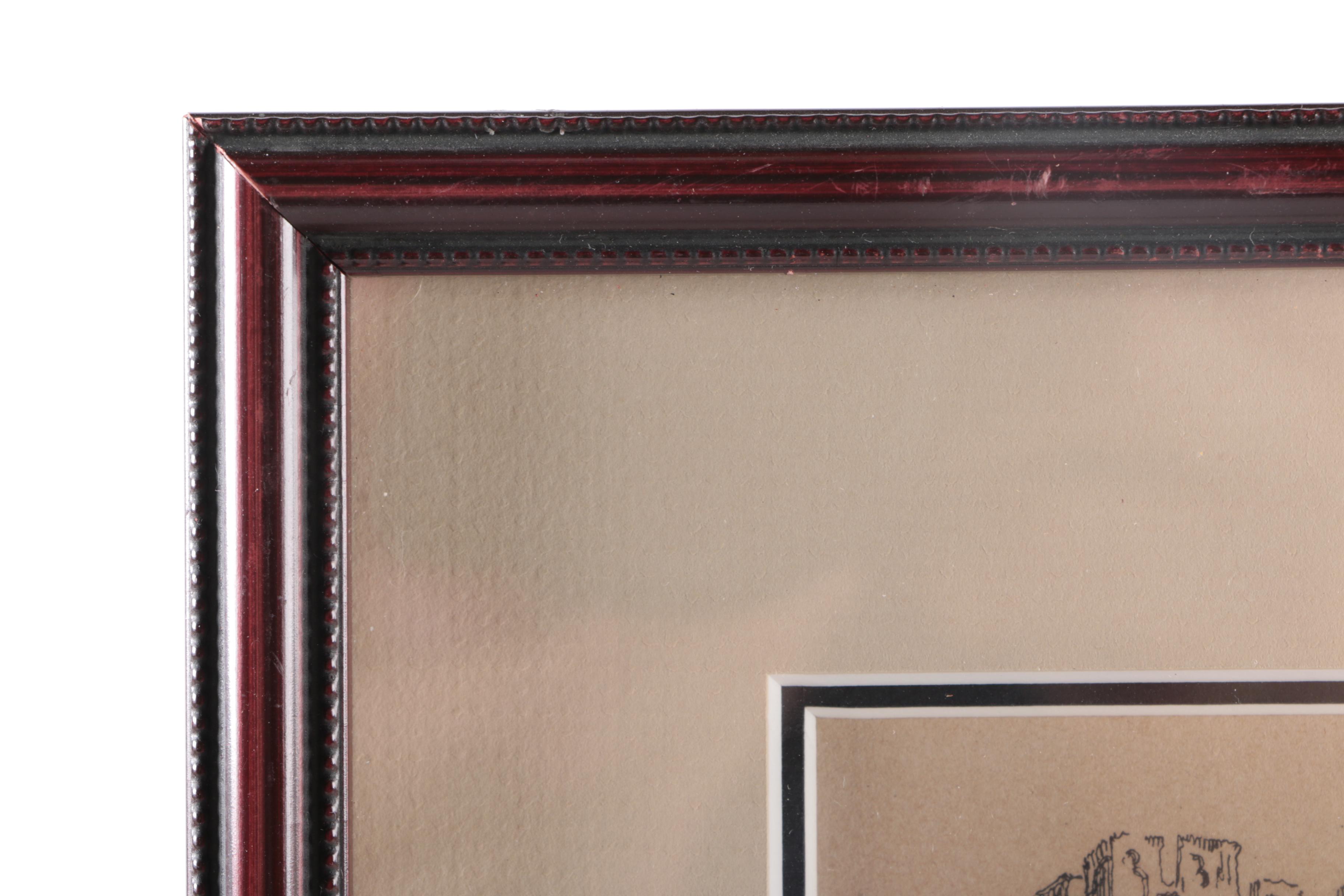 Joseph Pennell English Cityscape Etchings on Paper