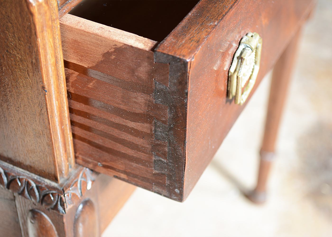 Early 20th Century Colonial Manufacturing Co. Mahogany Secretary Desk