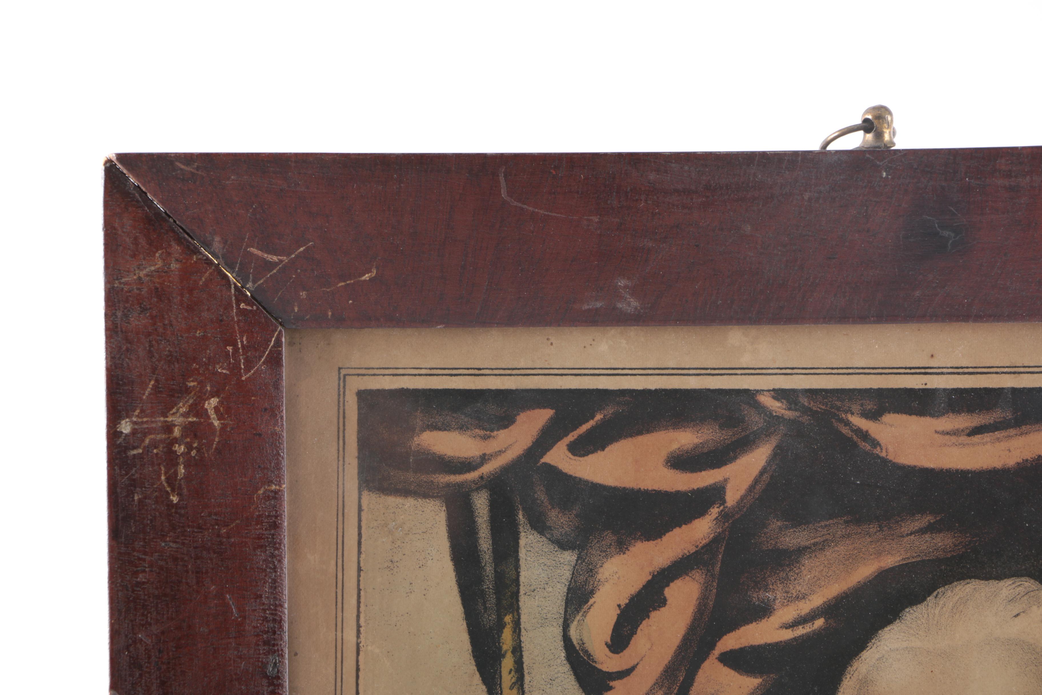 Nathaniel Currier Lithograph with Pochoir "George Washington"