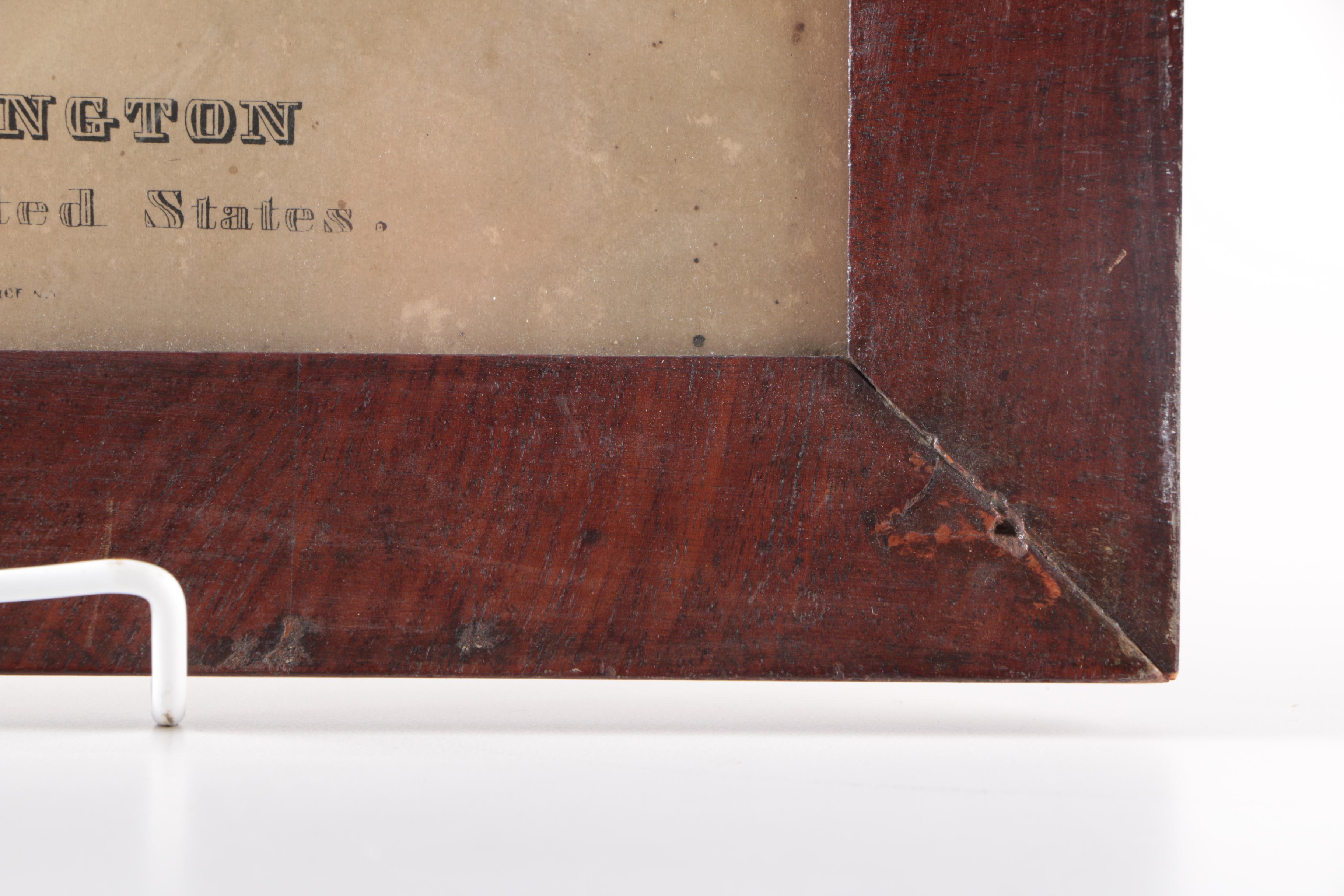 Nathaniel Currier Lithograph with Pochoir "George Washington"