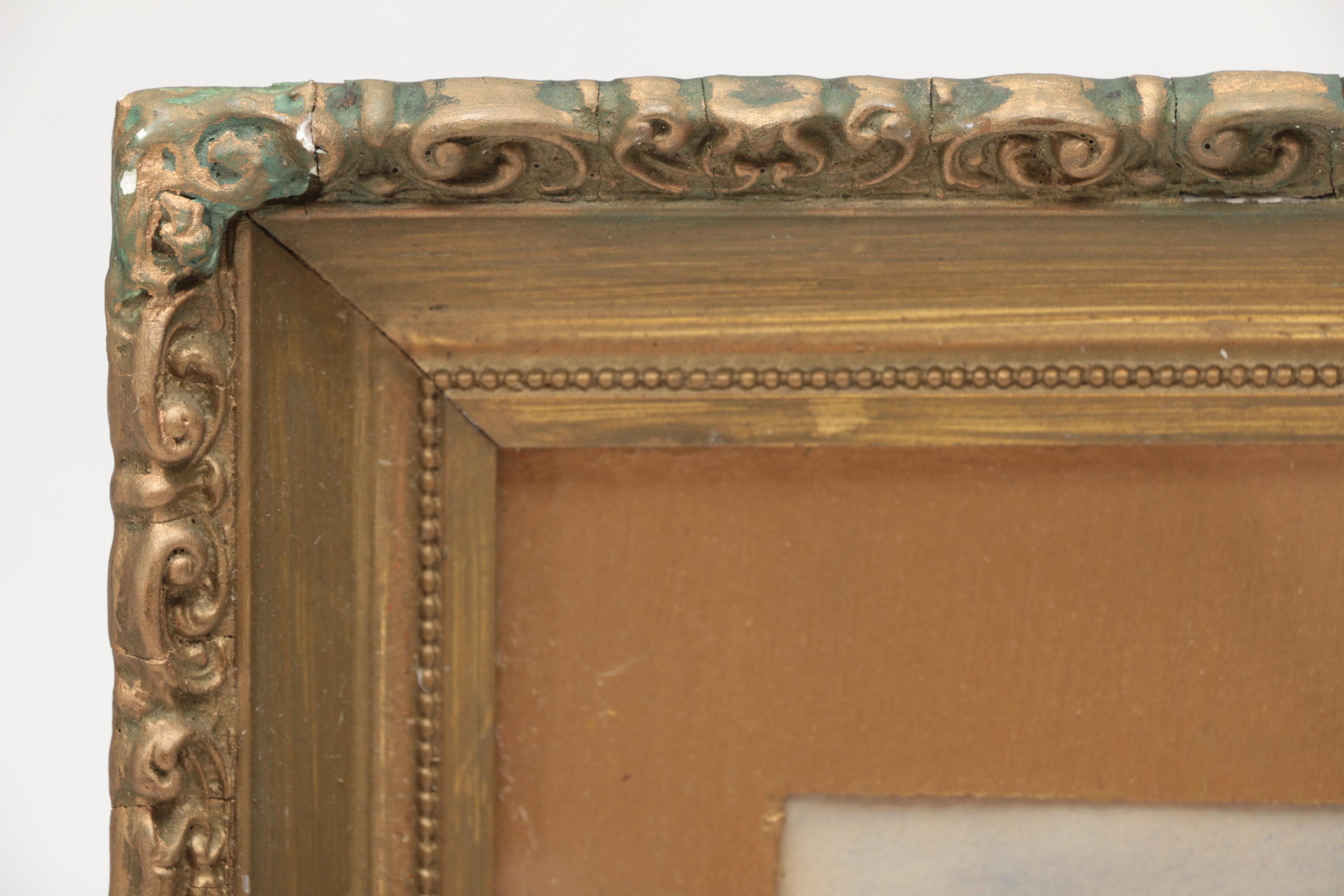 Fay Burrows Watercolor on Paper of Maritime Landscape