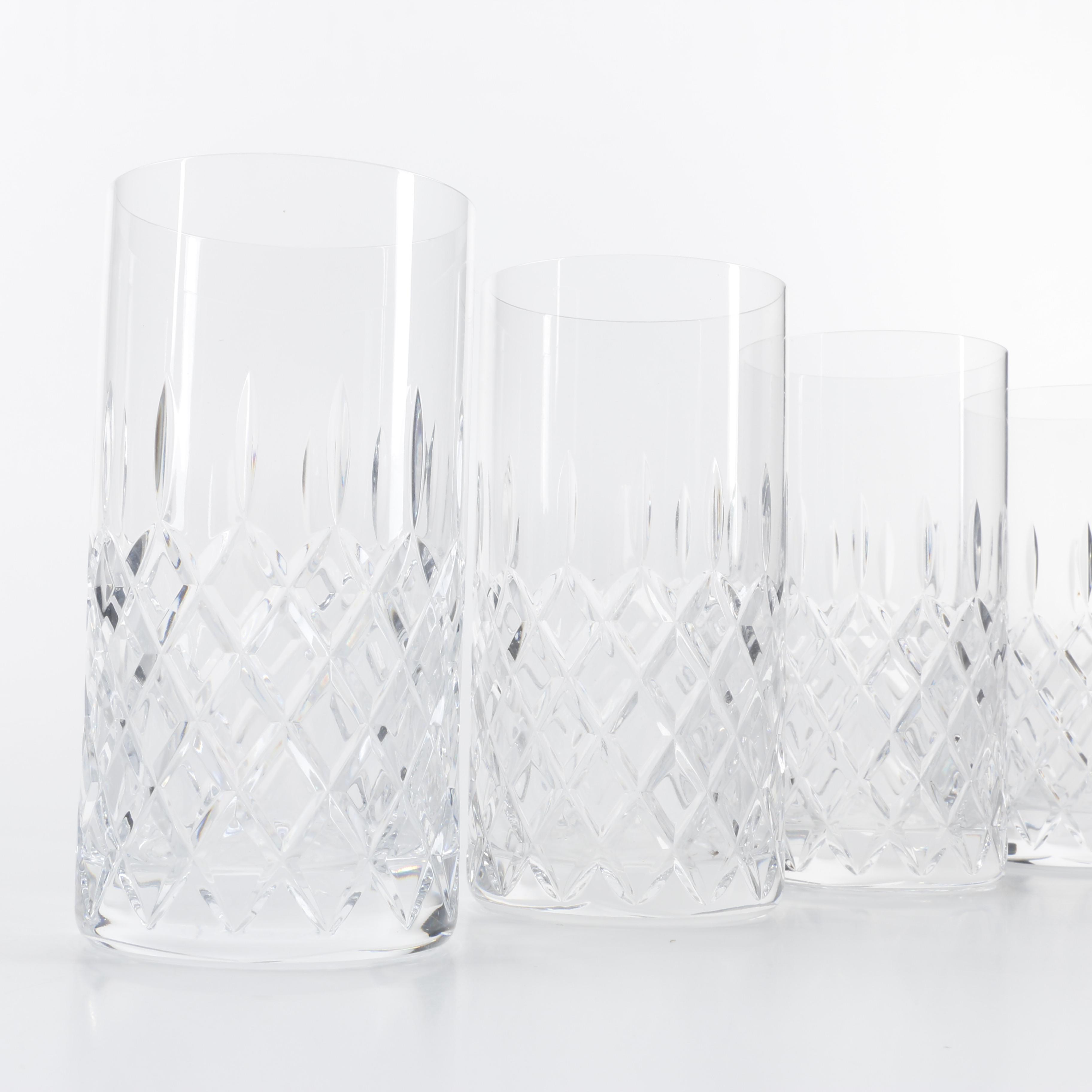 Assortment of Mikasa "Coventry" Crystal Barware