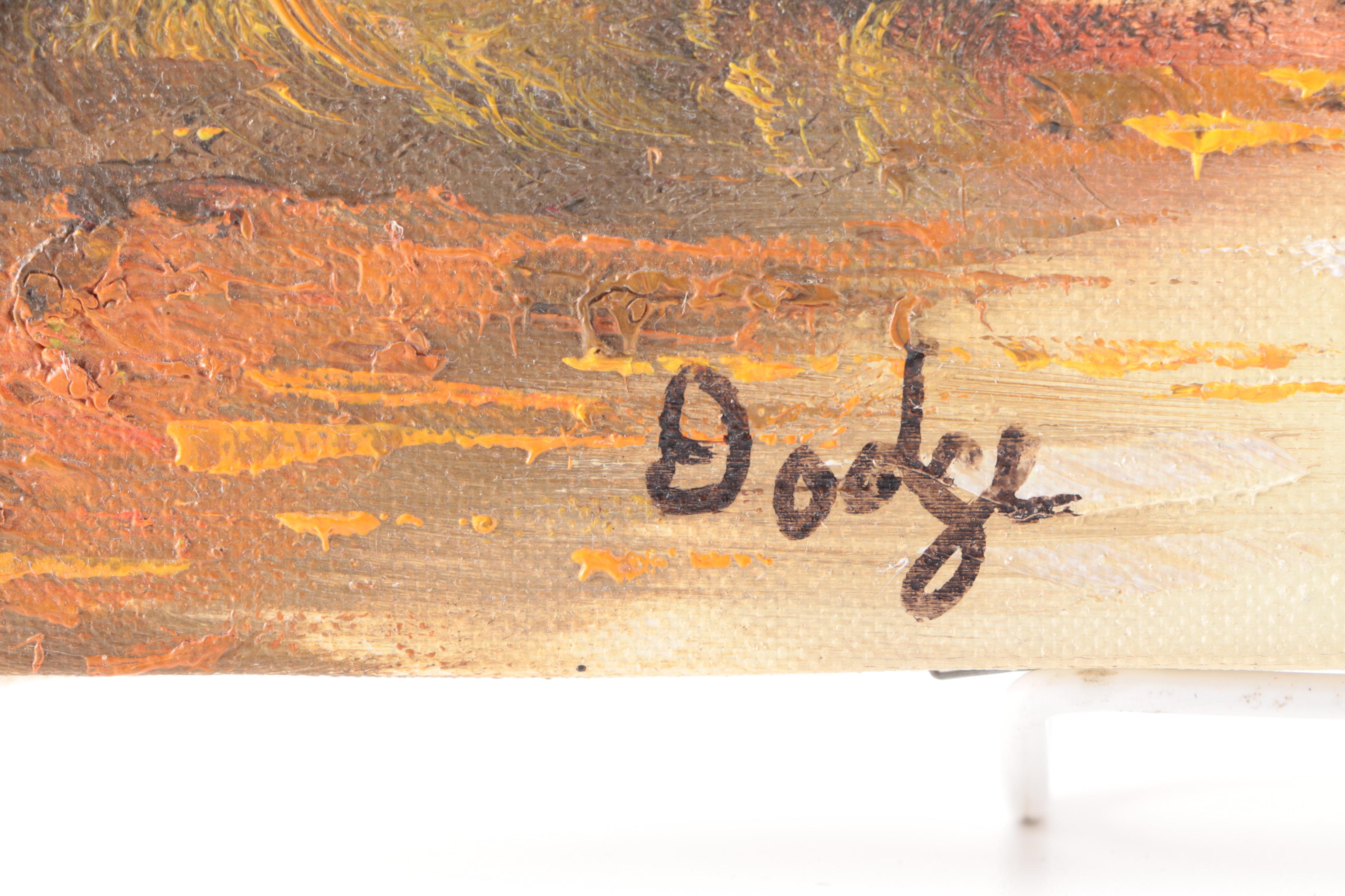 Dodge and Gadoon Oil Paintings of Woodland Scenes