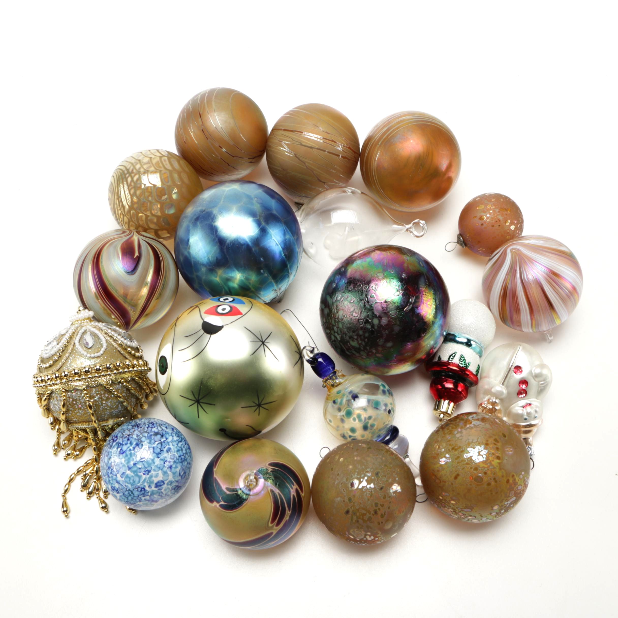 Collection of Hand Blown Glass Ornaments