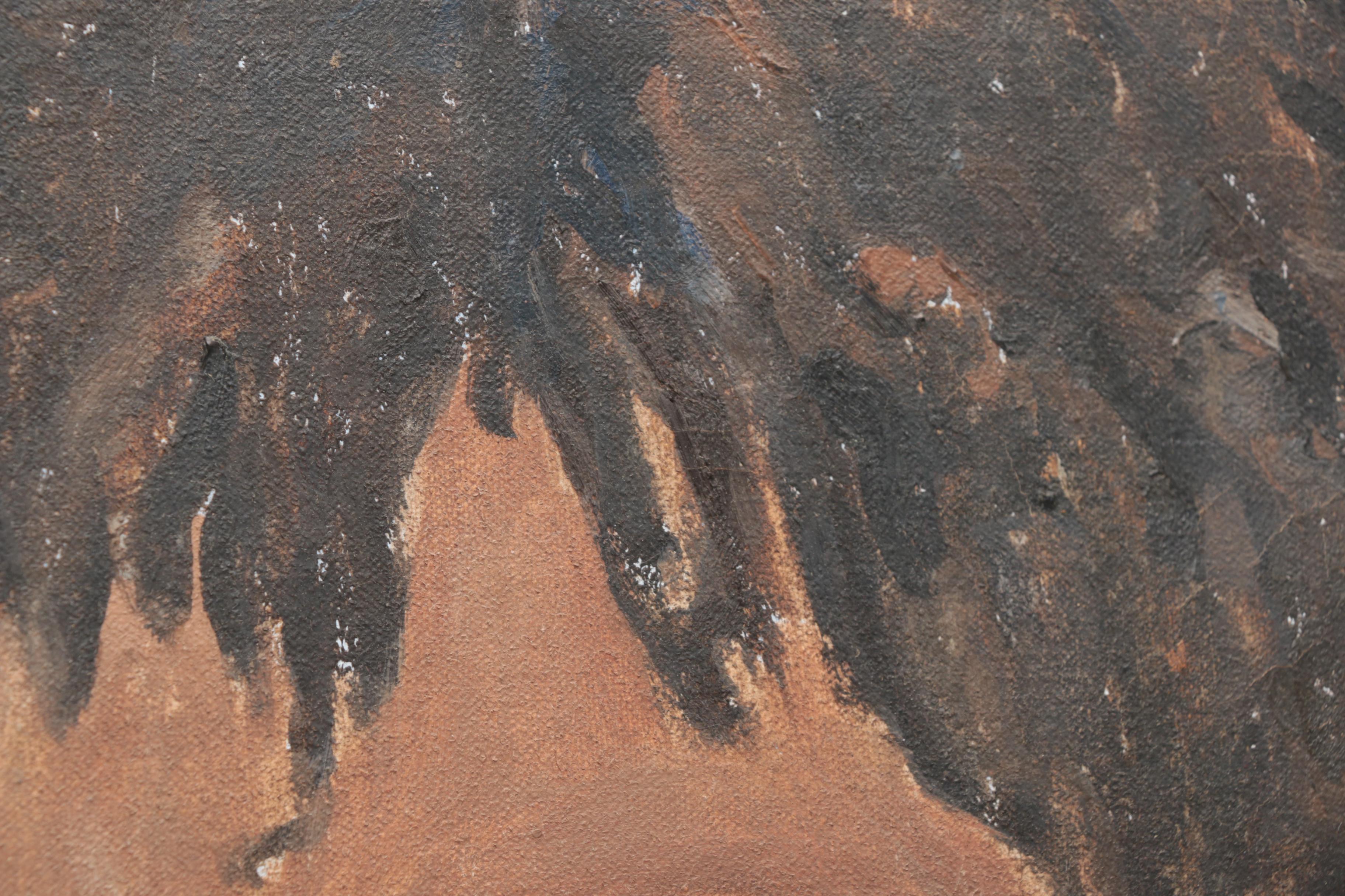 Oil Painting on Canvas of Female Portrait