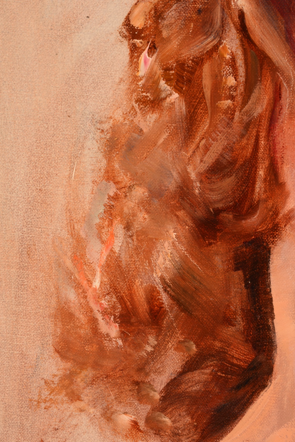 Original Wesley Kime Portrait of a Nude Woman